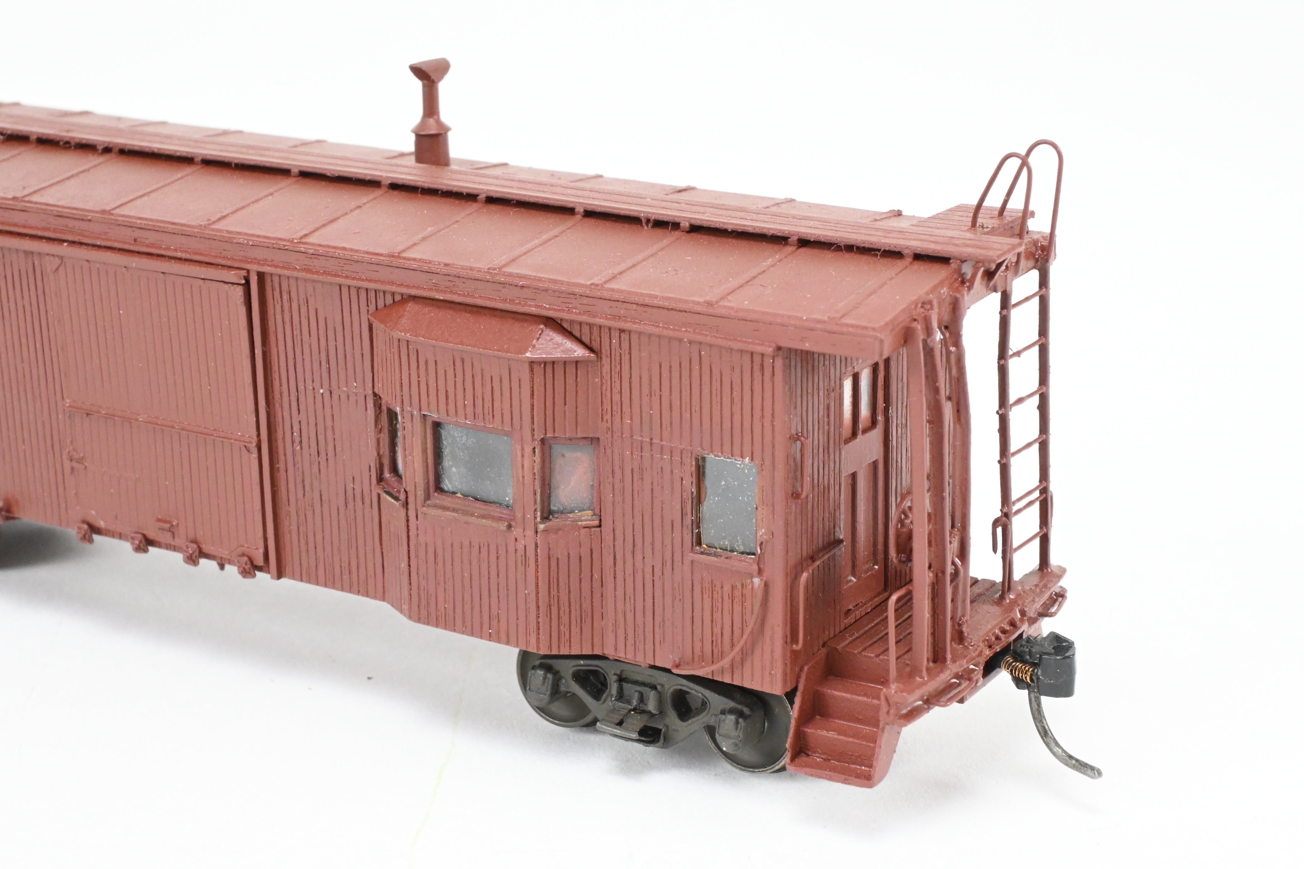 HO Scale Wood Missouri Pacific Bay Window Caboose Scratch Built by Joe G. Collias in REBOXX