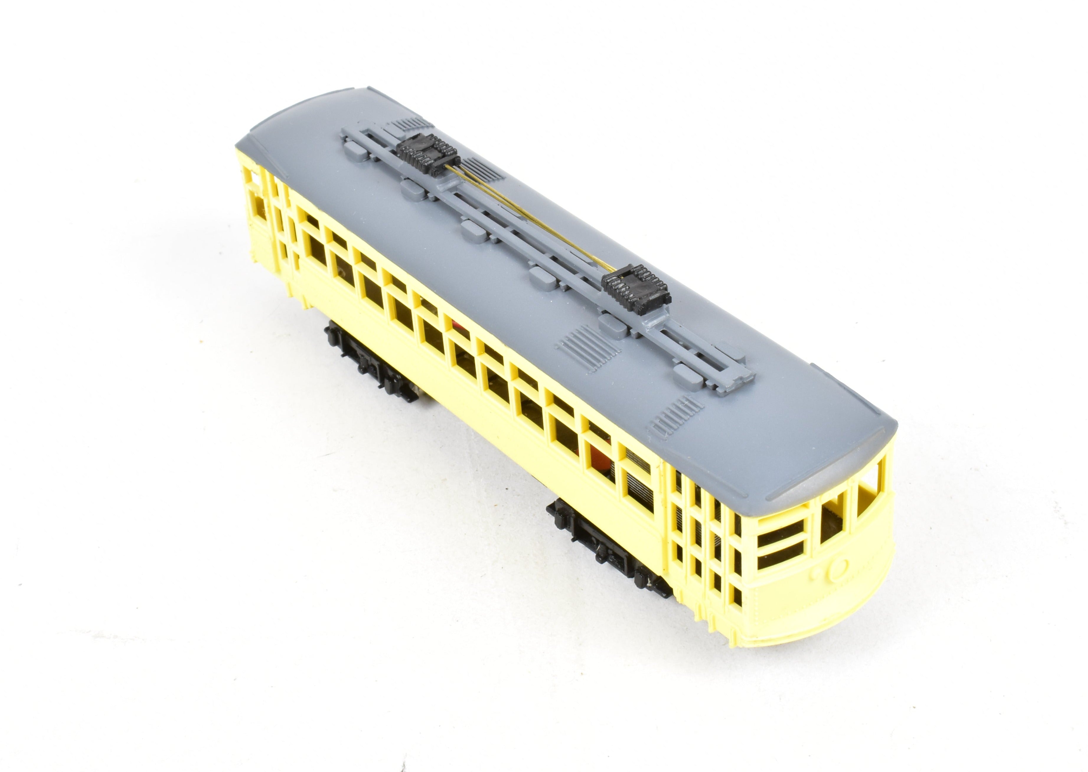 HO Scale Ken Kidder American Car Co. Double-Truck Birney Trolley Model for Kids and Hobbyists