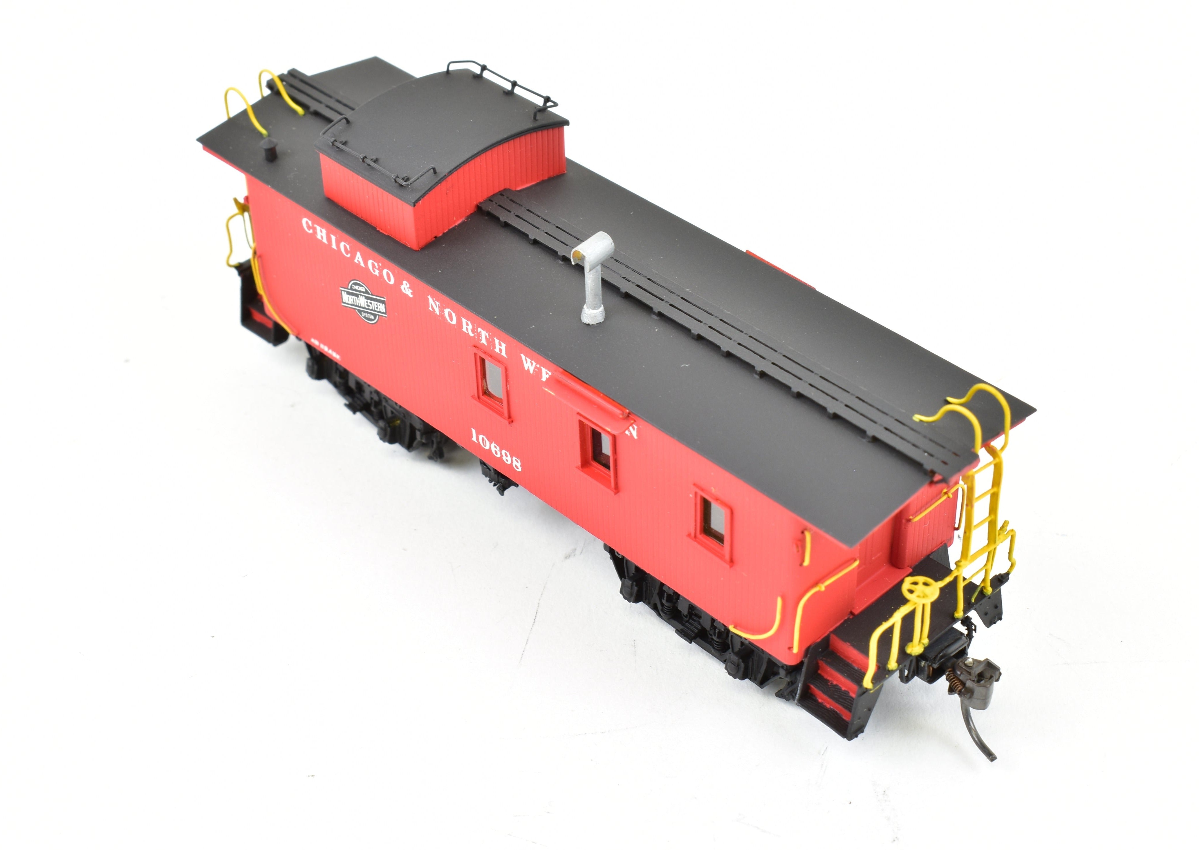 HO Scale Brass OMI - Overland Models, Inc. Chicago & North Western (C&NW) Wood Caboose Professionally Painted Model for Model Train Enthusiasts