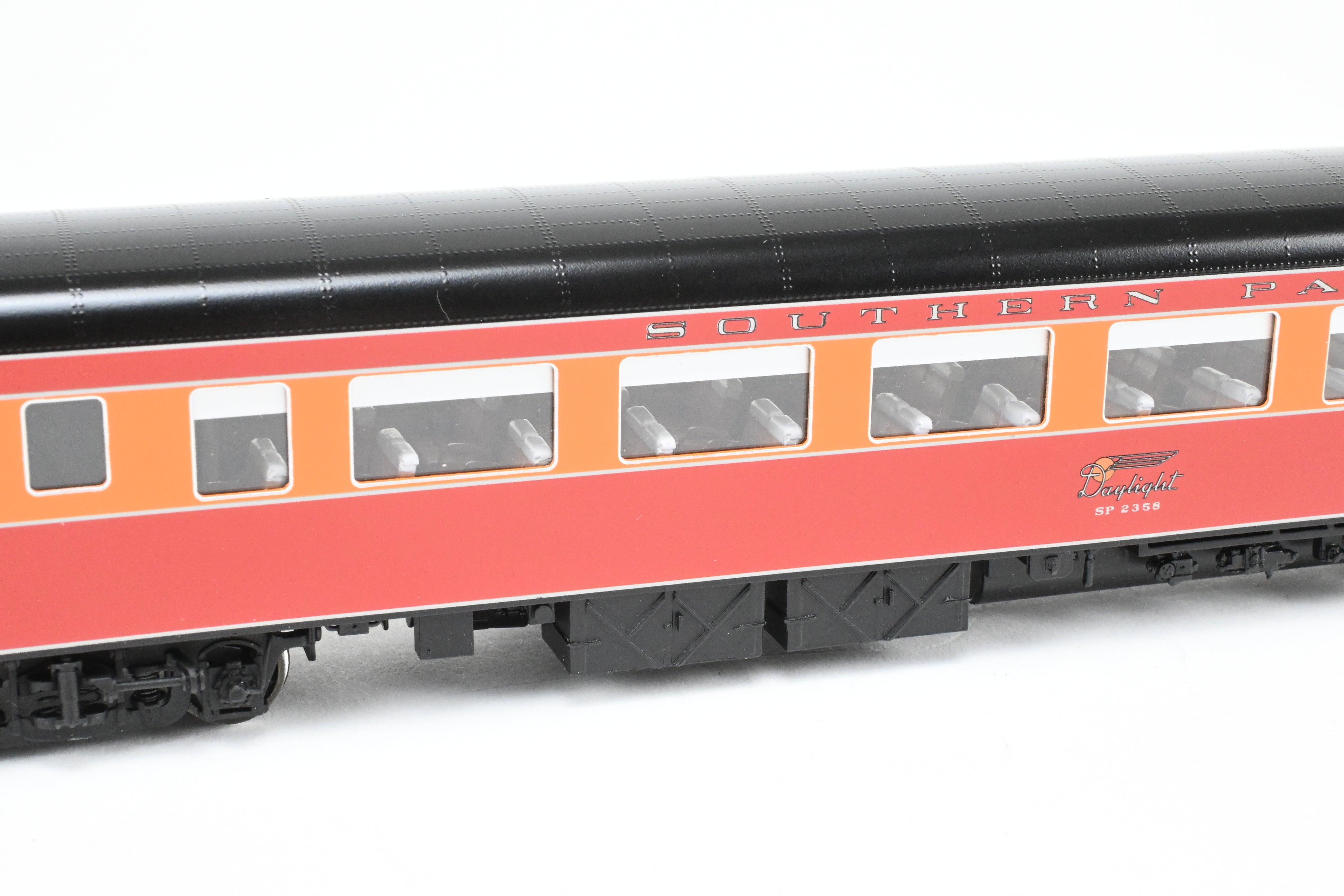 HO Scale Brass CON CIL Model Train Cars - Challenger Imports Special Edition - Southern Pacific 1955 Shasta Daylight 3-Pack B Add-On Set with Front Part