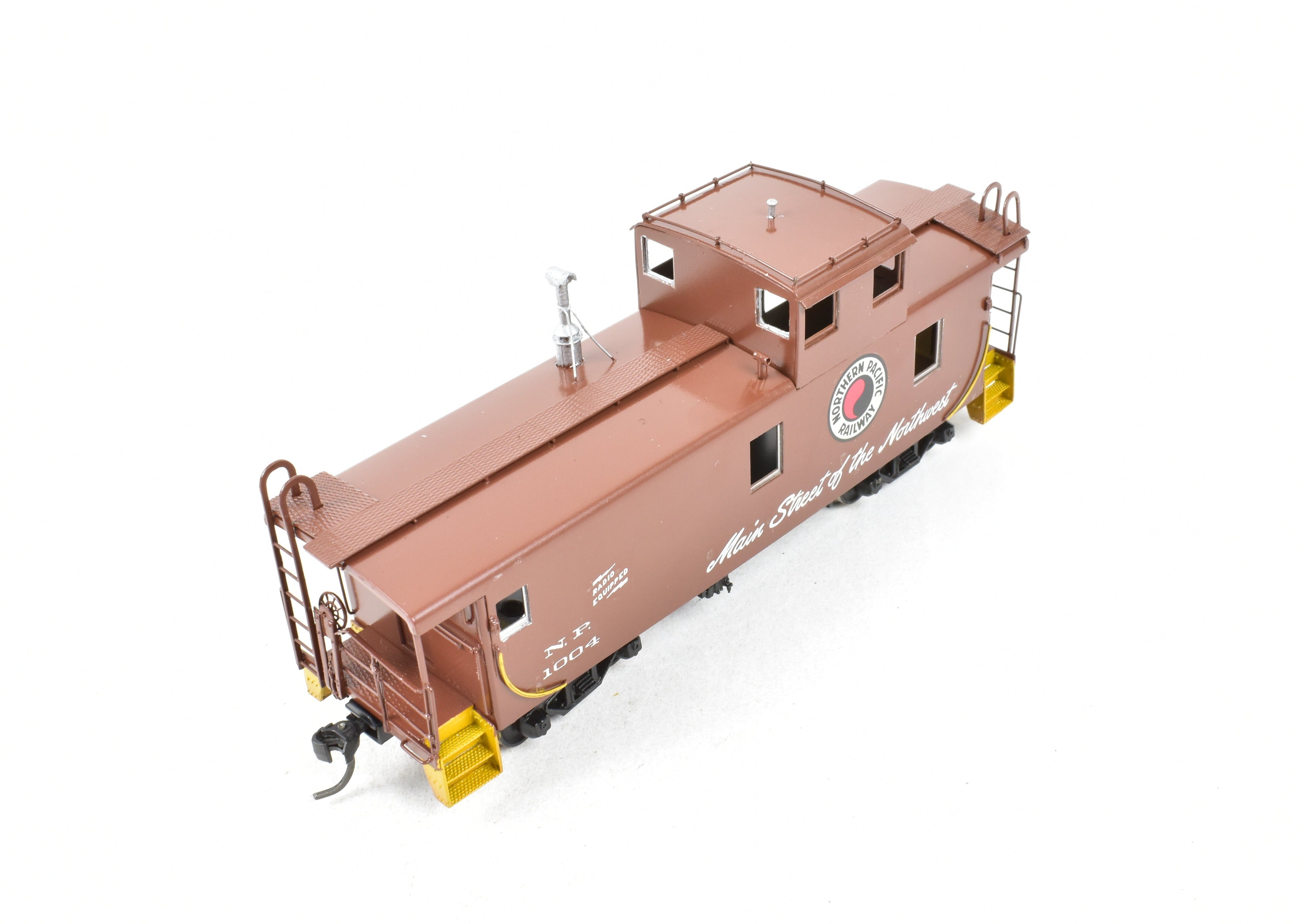 HO Scale Brass Model - Overland Models, Inc. (OMI) Northern Pacific Steel Caboose with Tall Cupola, CP No. 1004