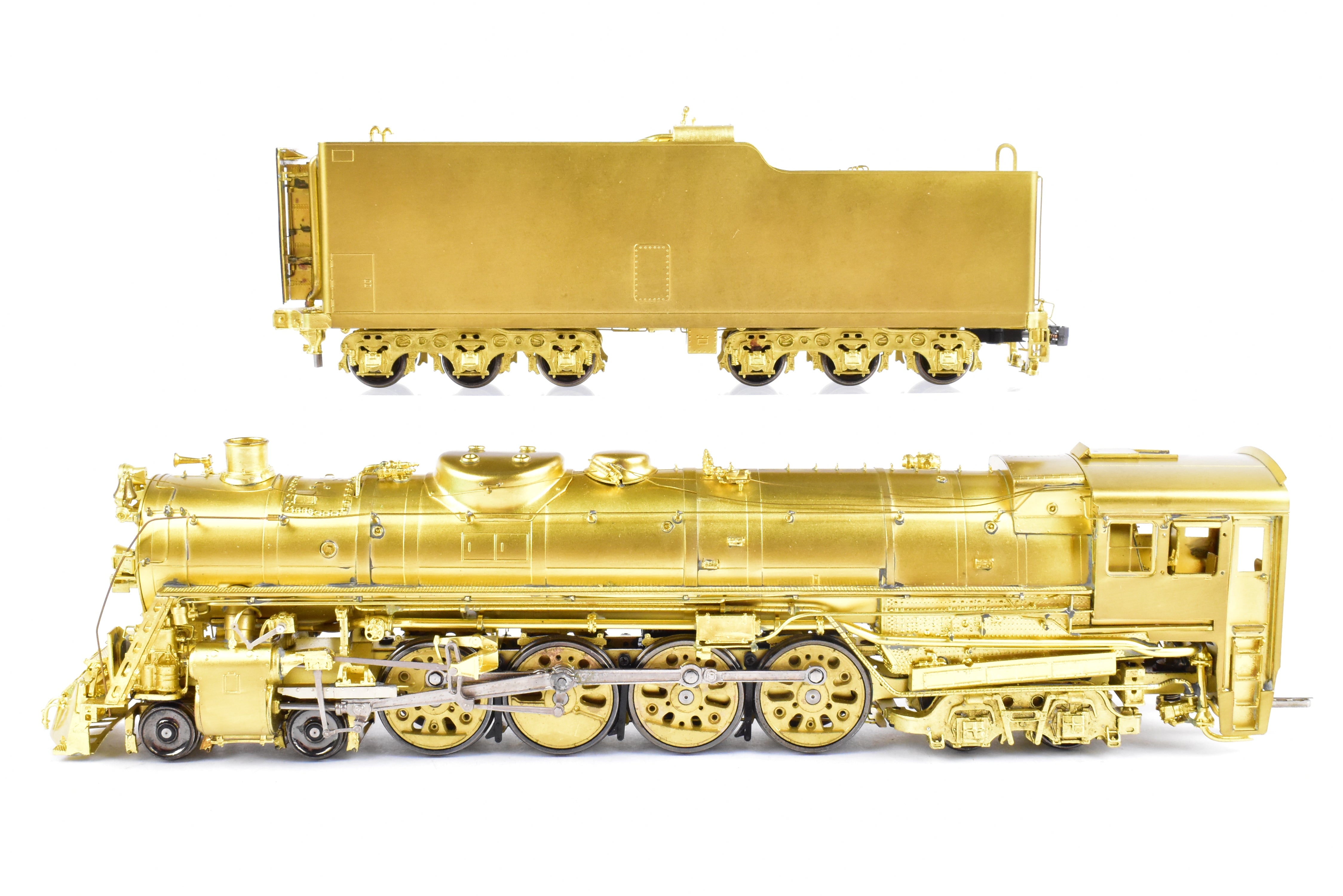 HO Scale Brass Model Train - Overland Models, Inc. MILW - Milwaukee Road S2a Class 4-8-4 Steam Locomotive with Squared Boiler Front, as Rebuilt, Close Domes