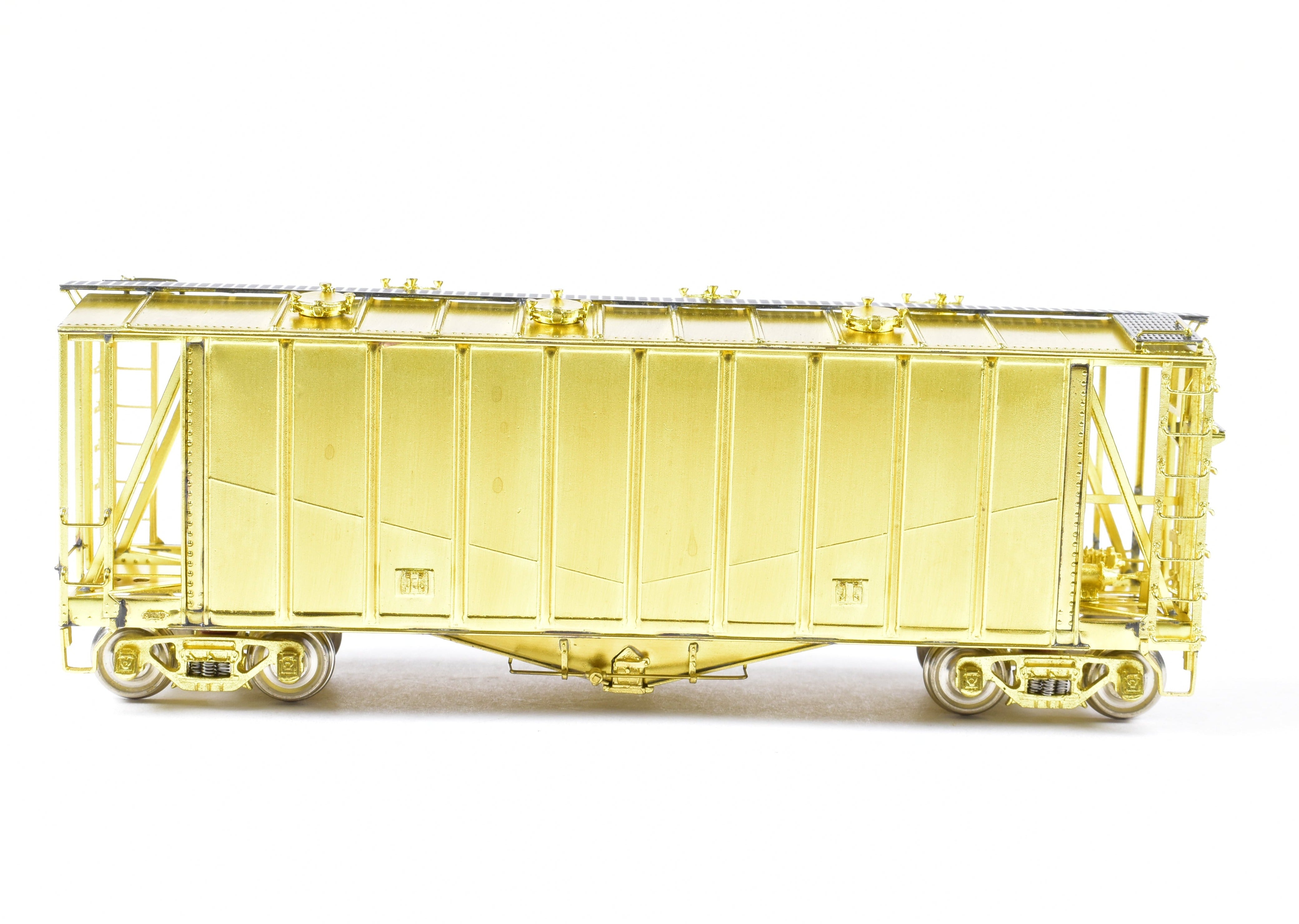 HO Scale Brass Airslide Covered Hopper Model by Overland Models, Inc. (OMI) for Various Roads