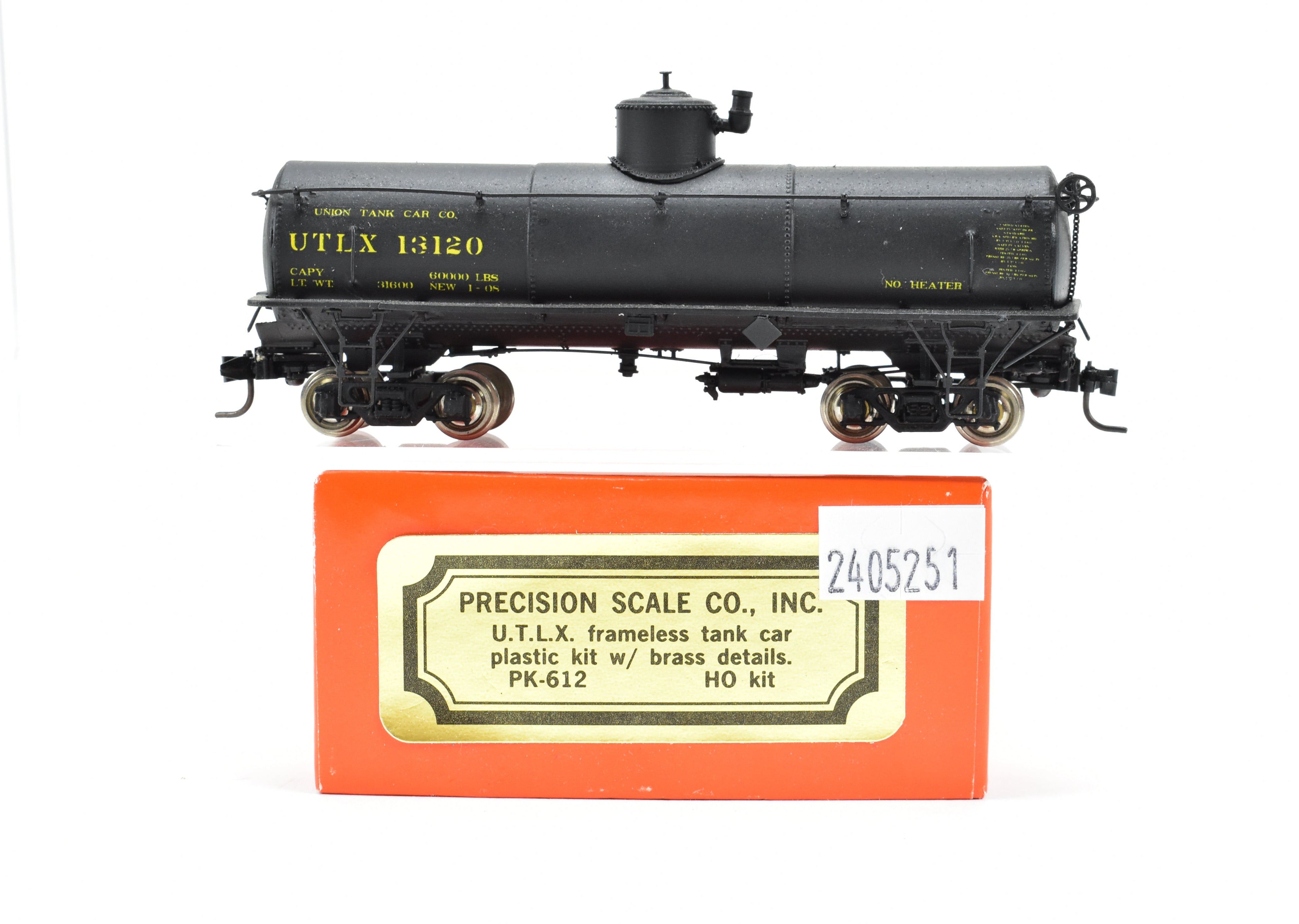 HOn3 UTLX Frameless Plastic Tank Car by Precision Scale Co., Assembled & Custom Painted