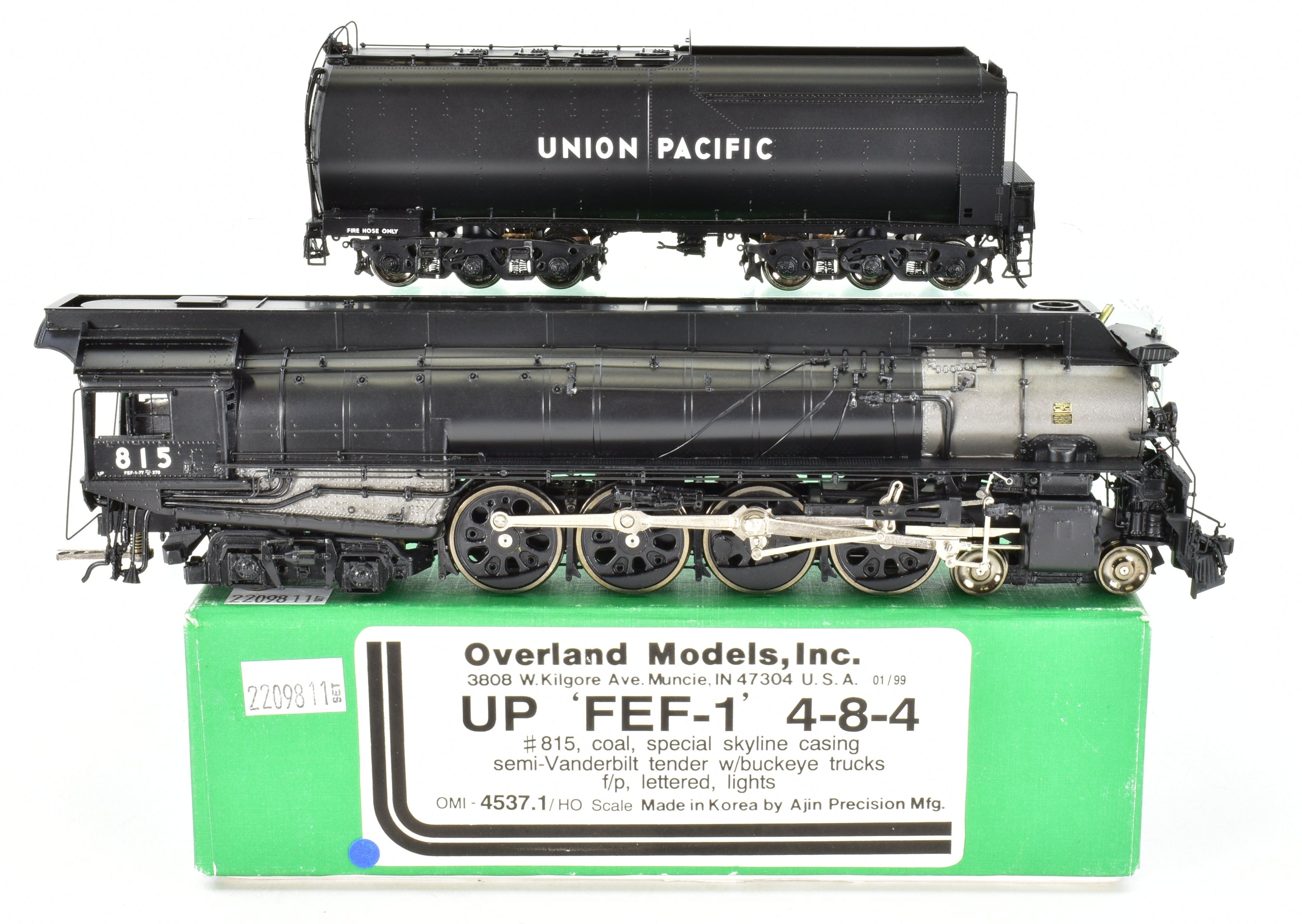 HO Brass OMI Overland Models UP Union Pacific FEF - 1 4 - 8 - 4 #815 Special Model