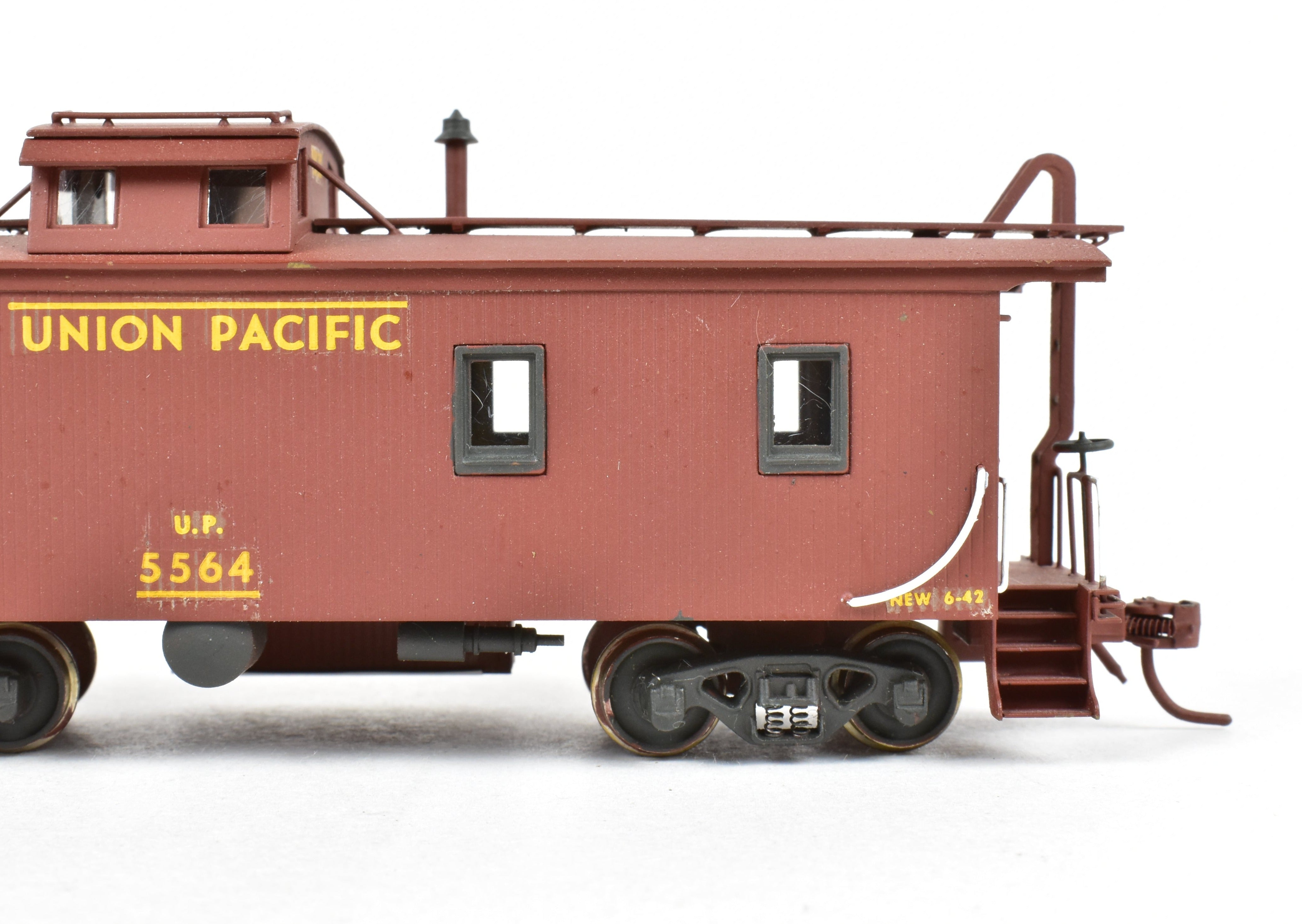 HO Scale Custom Painted Union Pacific CA-1 Wood Caboose by Trains, Inc.