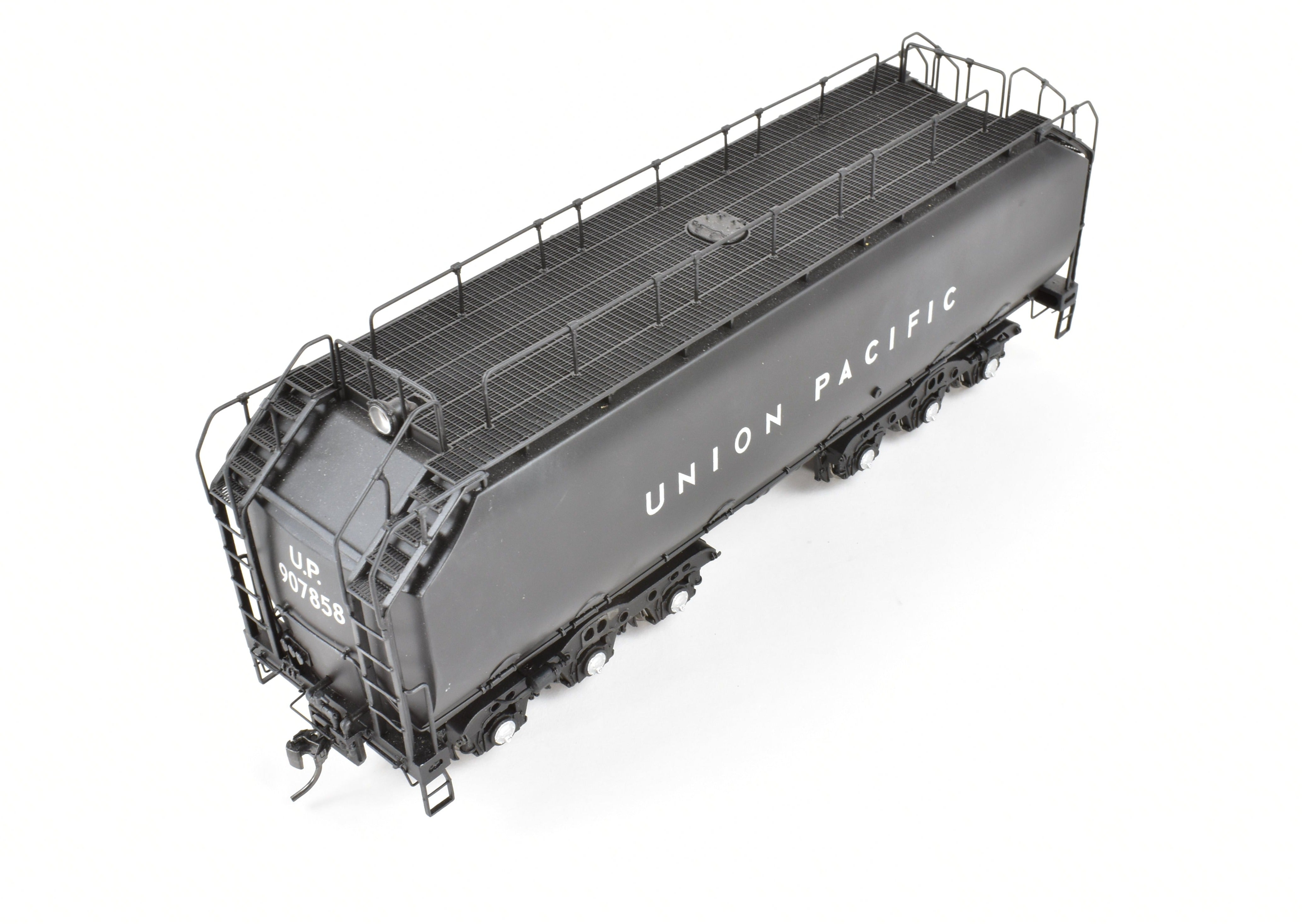 Brass Union Pacific Auxiliary Water Tender FP Black Sunset Model No. 907858