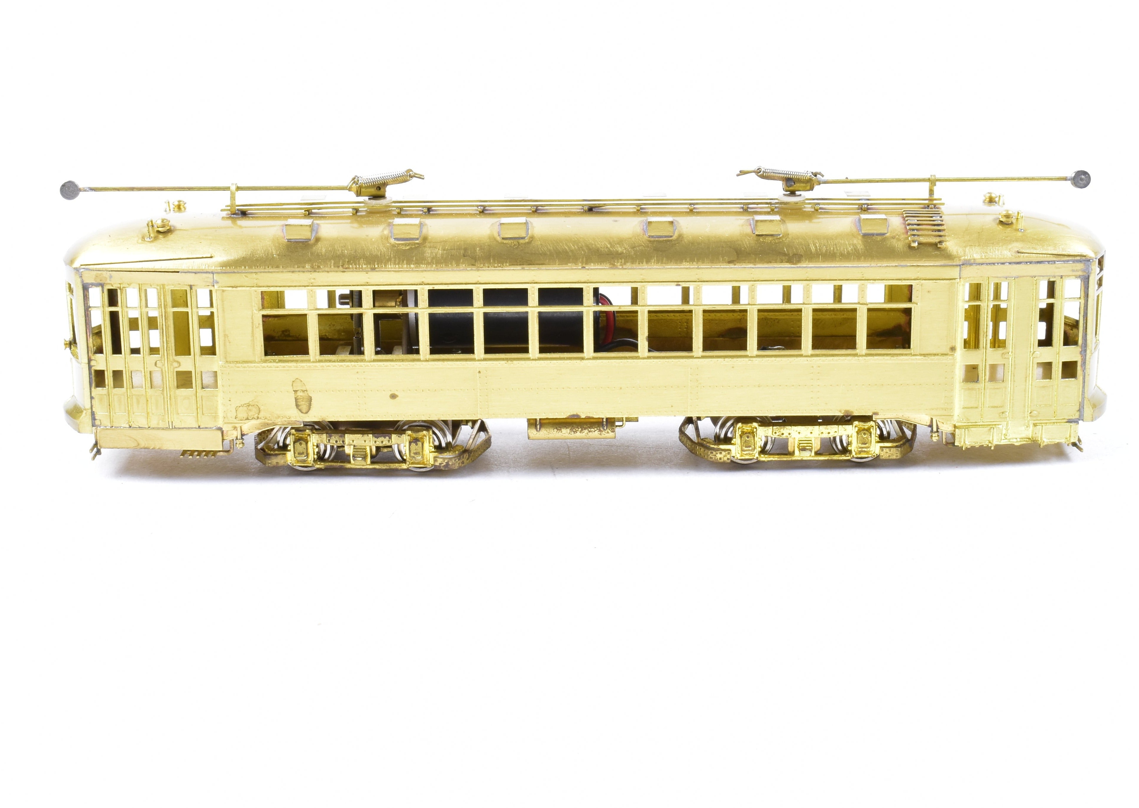 HO Scale Brass Chicago Surface Lines 169 Car Model - Fairfield Models 344 - 1 with New NWSL Gears for Model Trains