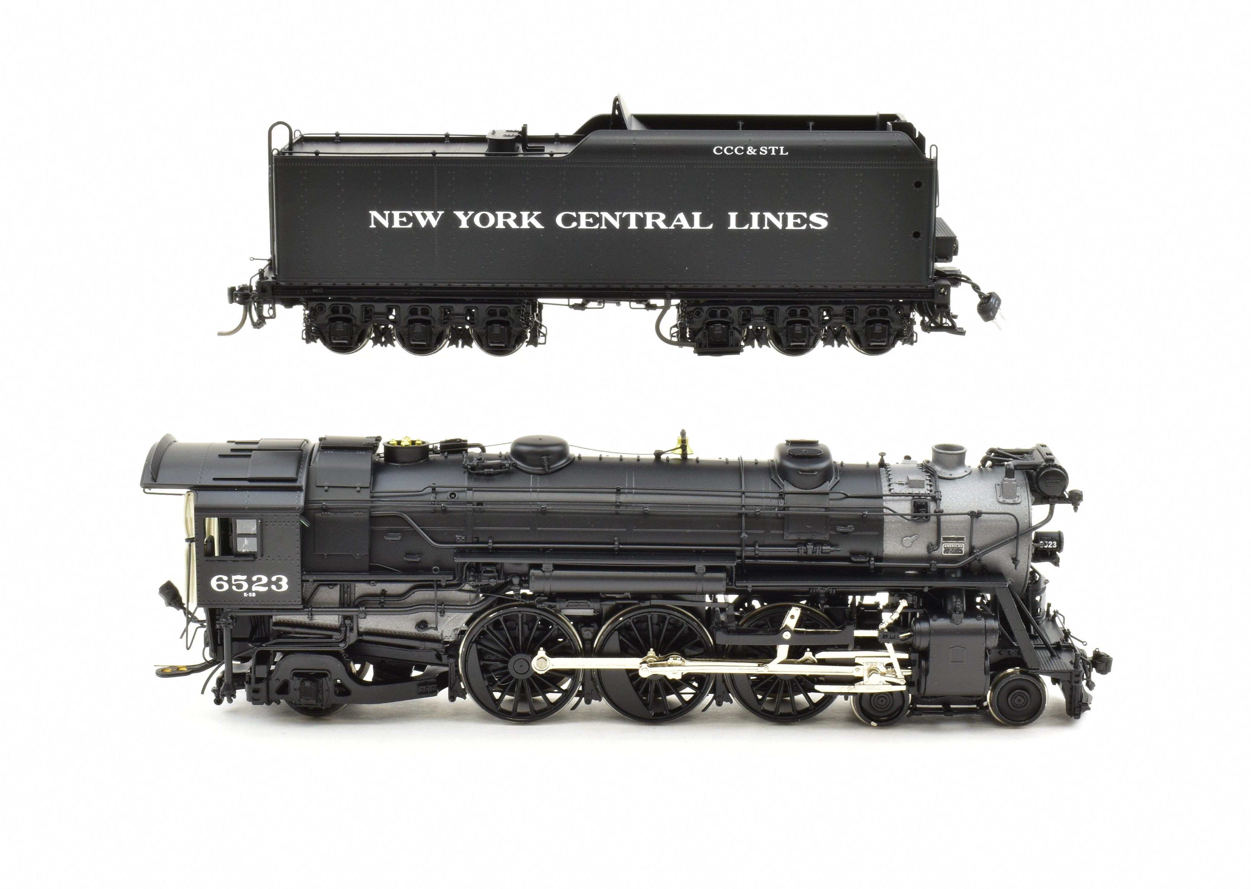 HO Brass Key Imports NYC Big 4 K - 5b 4 - 6 - 2 Pacific Factory - Painted Locomotive #6523