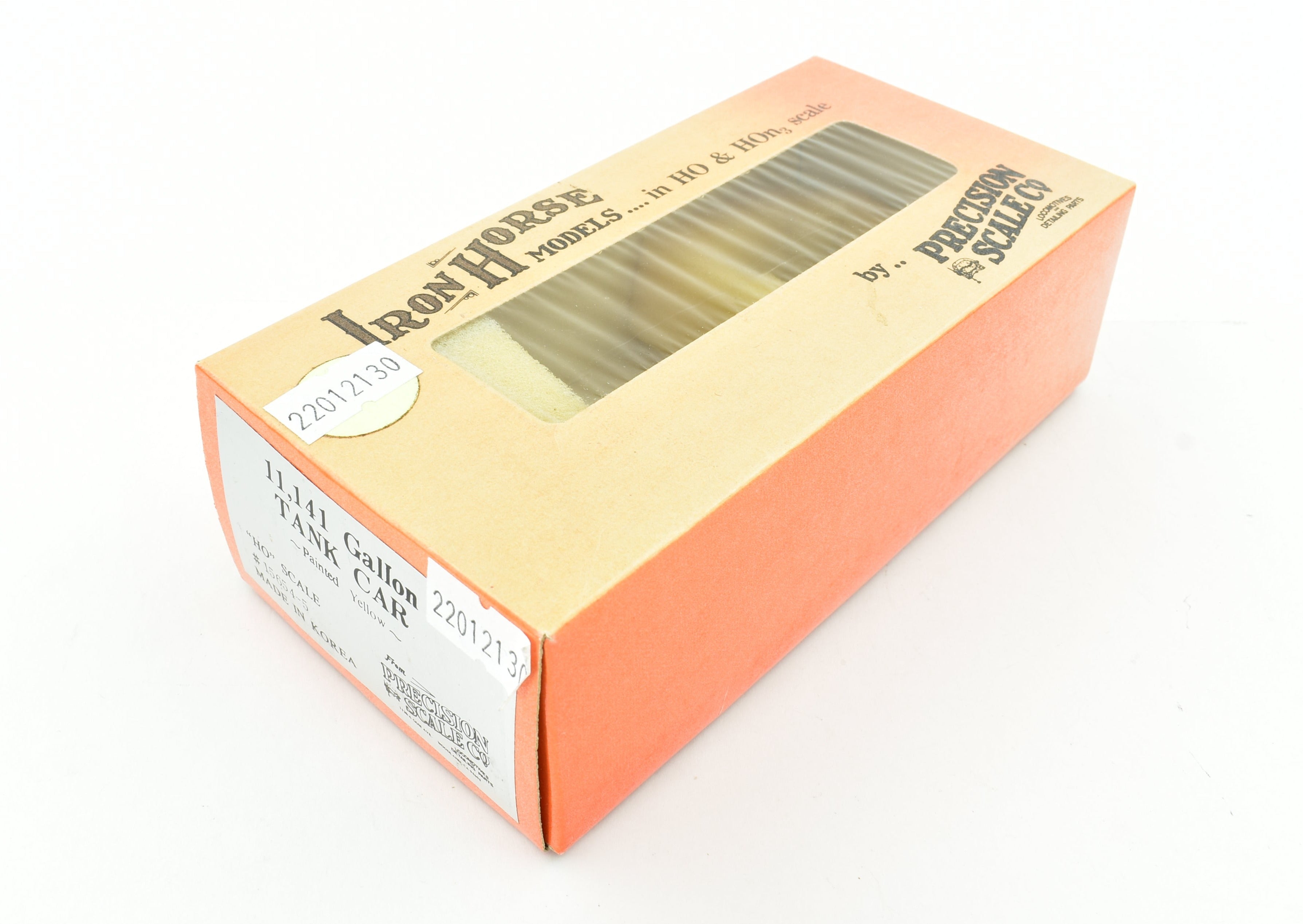 HO Scale Yellow Painted 11,141 Gallon Tank Car by Precision Scale Co.