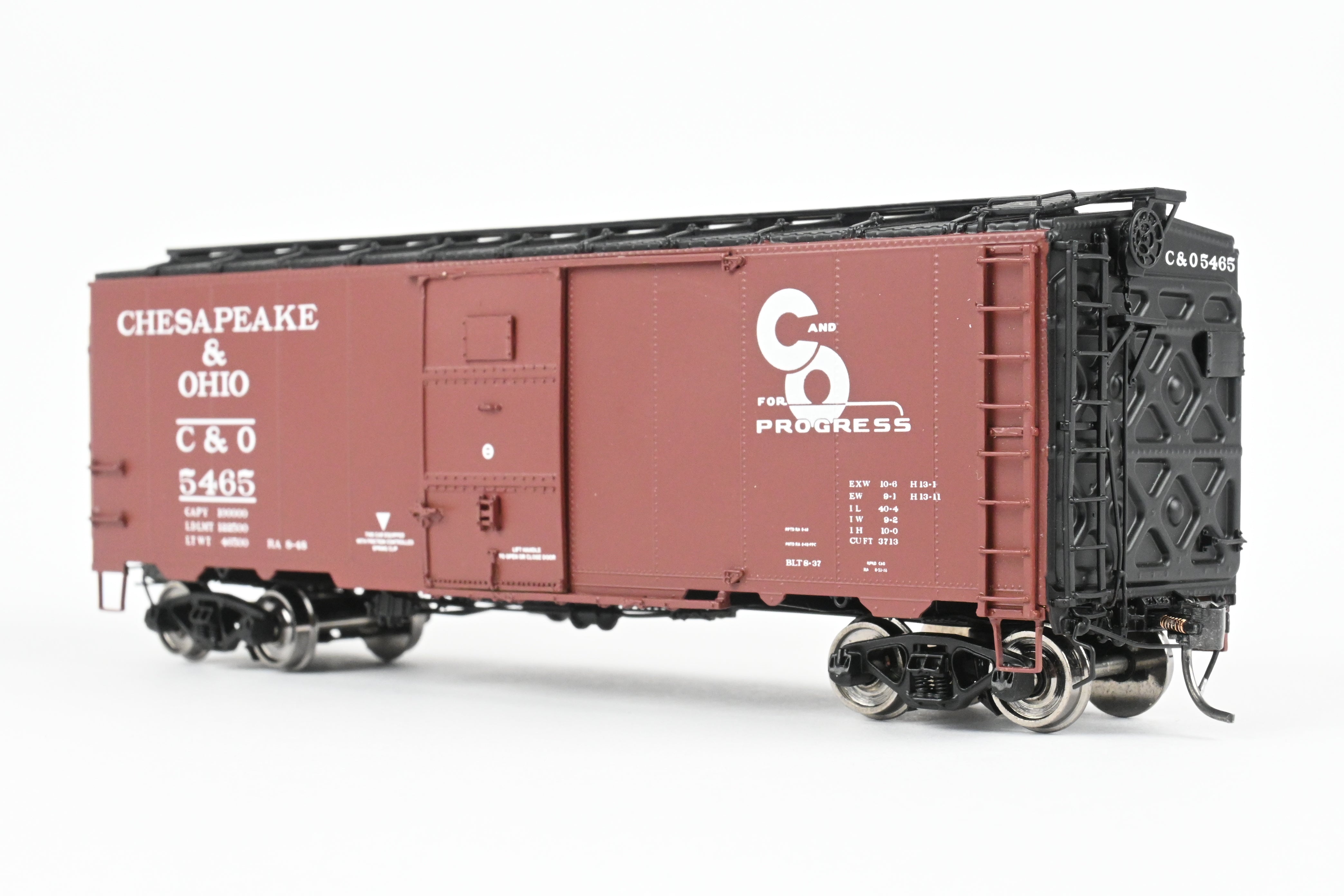 1937 American Scale Models C&O Chesapeake & Ohio Art Deco Boxcar No. 5465