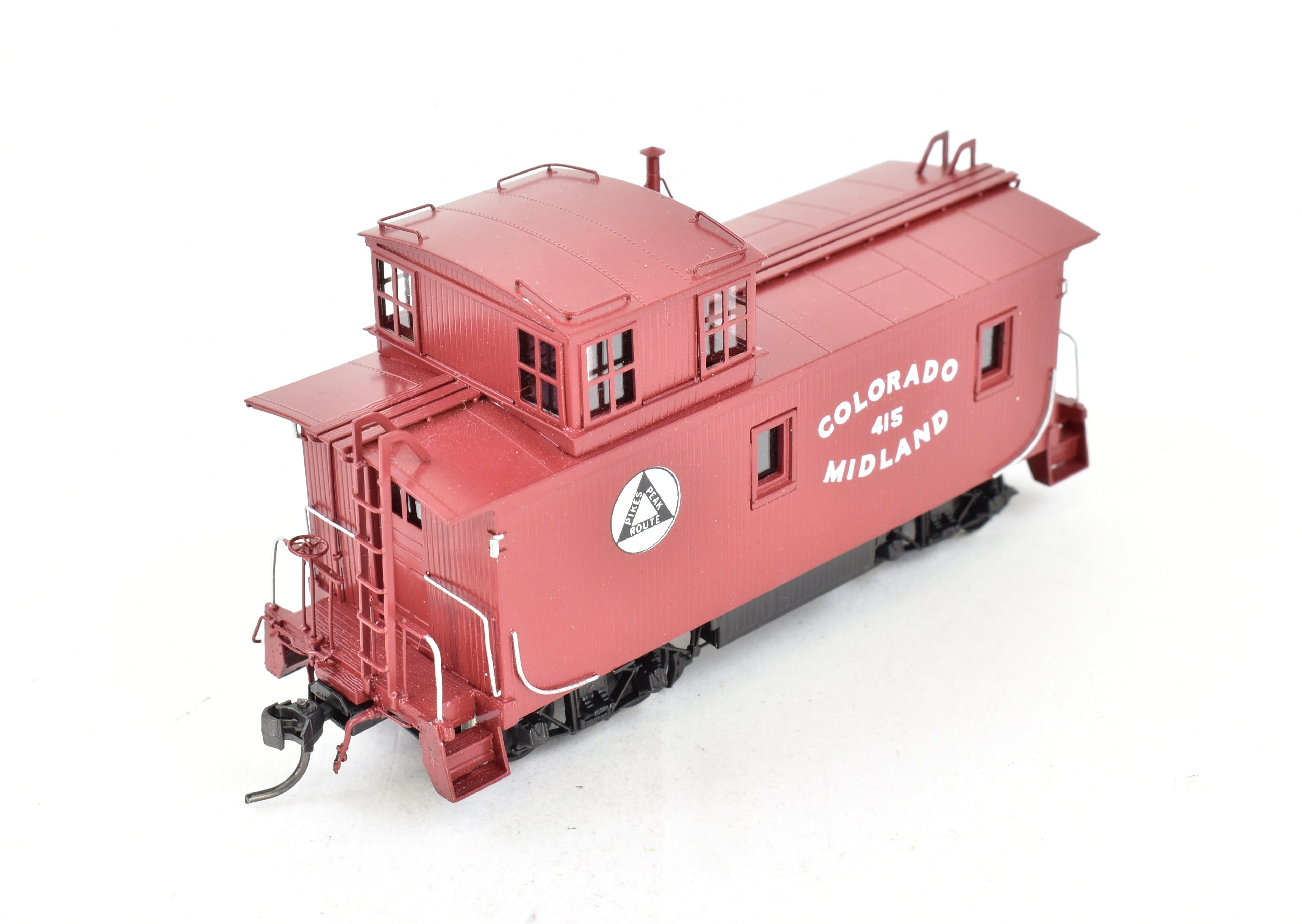 Collector's Pro-Painted HO Brass Beaver Creek Colorado Midland Wood Caboose