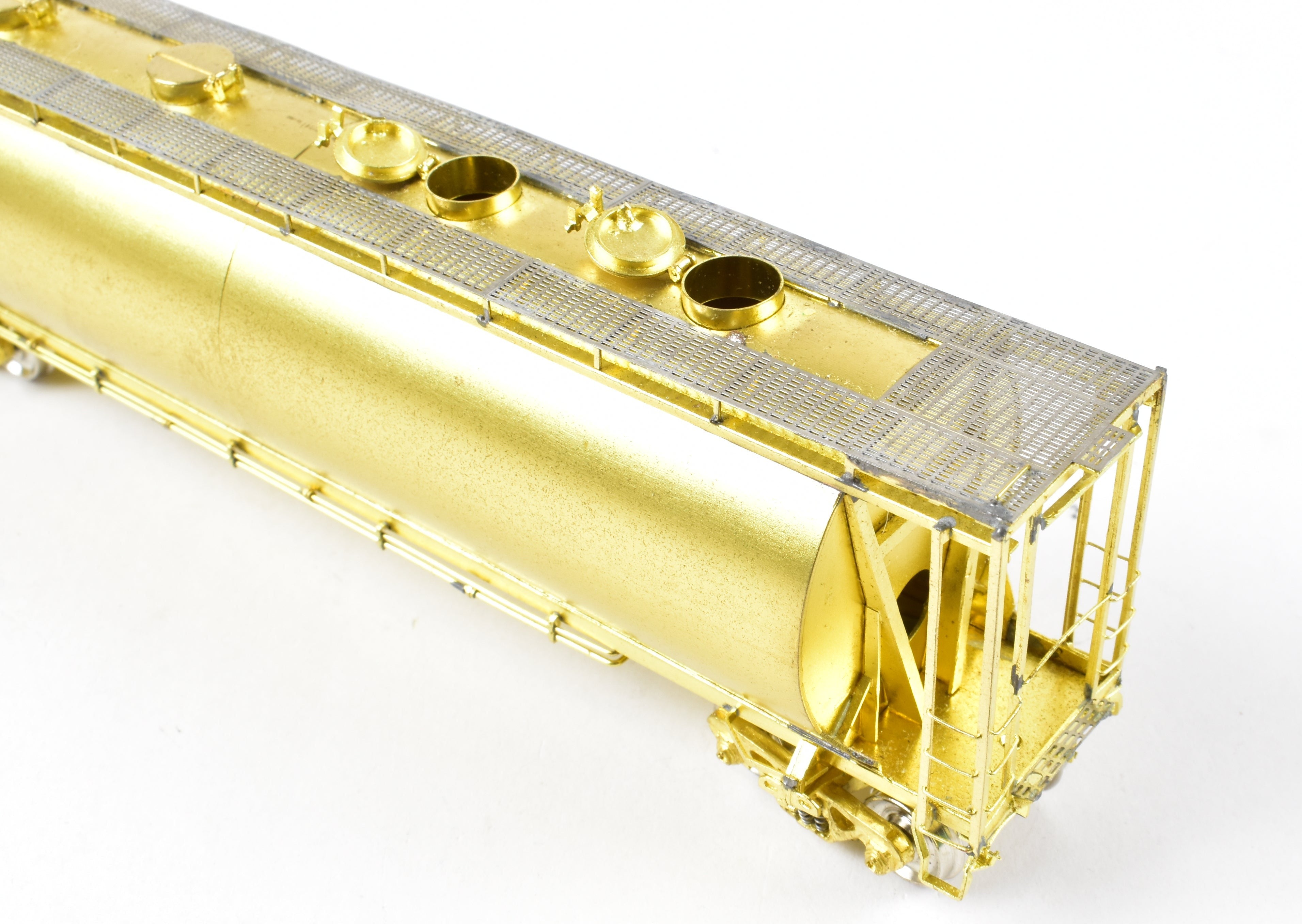 HO Scale Brass 2-Bay ACF Cylindrical Hopper Model by Overland Models, Inc. (OMI) for Central Railroad of New Jersey (CNJ) or Conrail (CR)