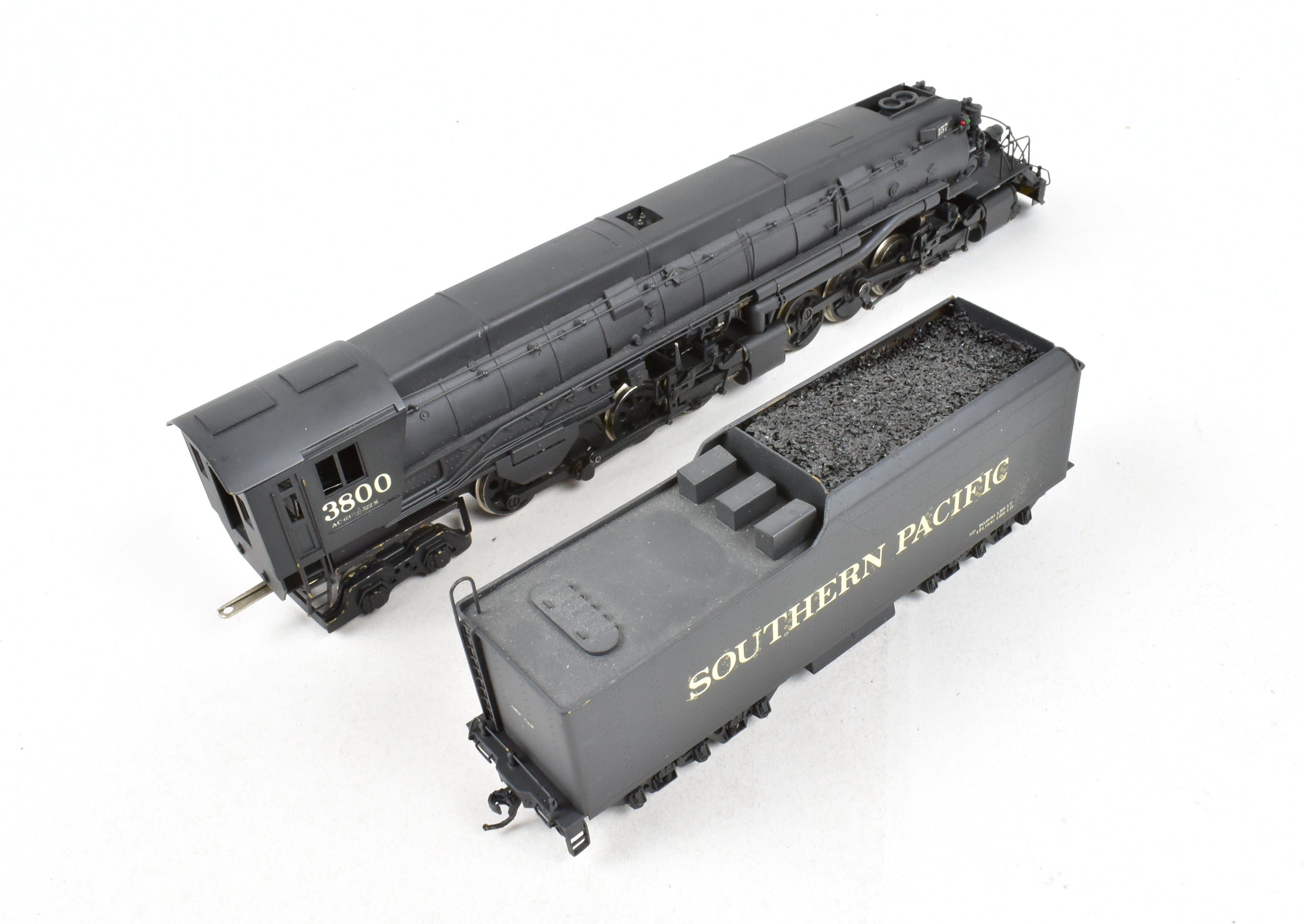 HO Scale Brass Gem Models SP Southern Pacific AC-9 2-8-8-4 Custom Painted Coal Version