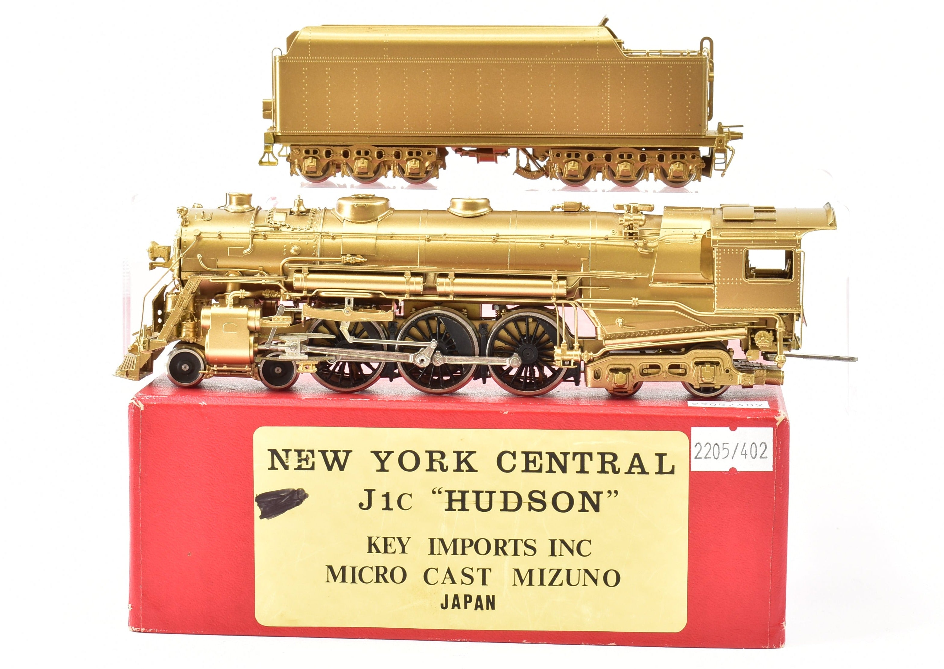 High - Quality HO Scale Brass Conventional Key Imports Model from NYC - New York Central J - 1c 4 - 6 - 4 Hudson Steam Locomotive