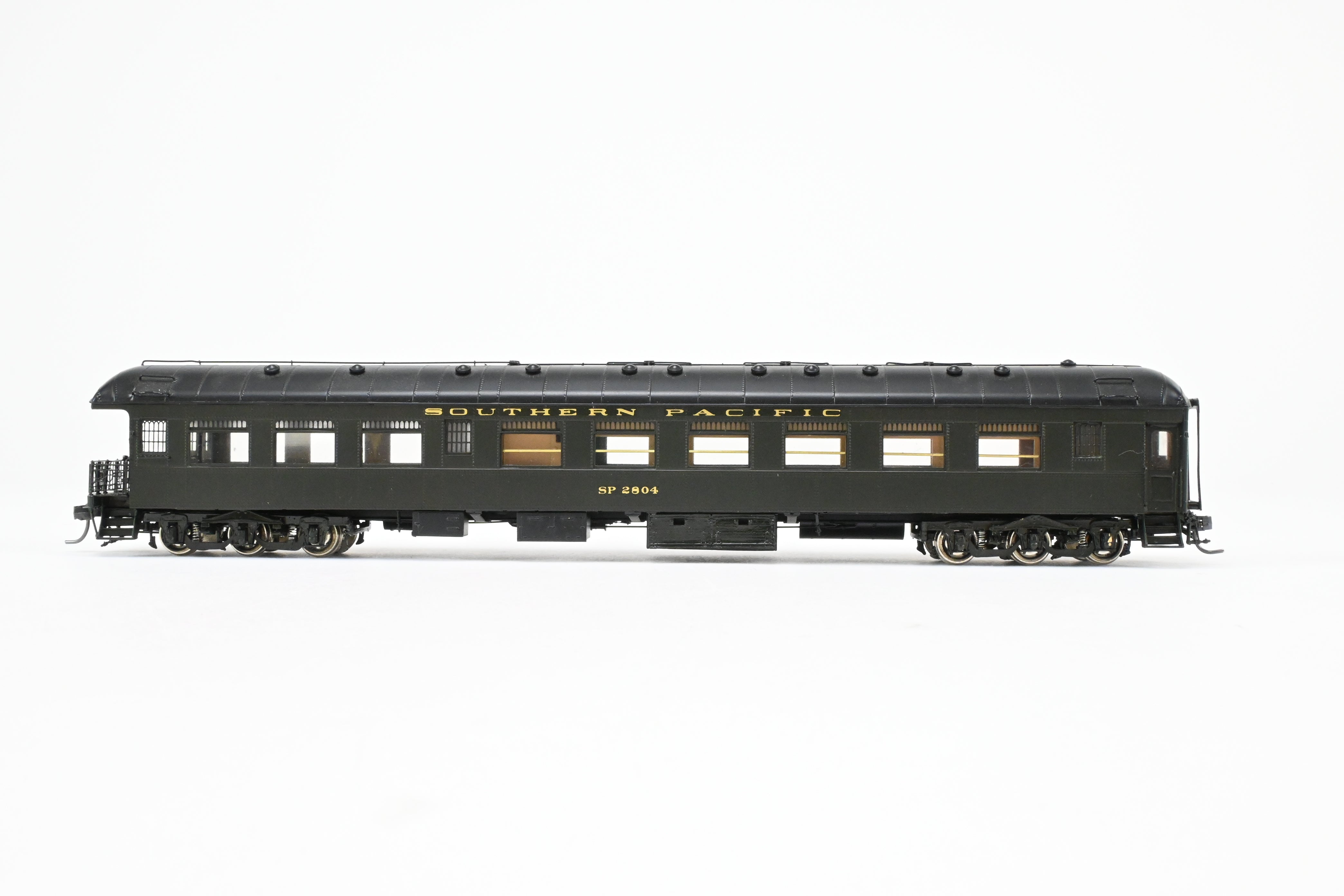 HO Scale Brass Precision Scale Co. Model of Southern Pacific Harriman CS 72' Observation Car Class 70 - O - 1, FP SP 2904