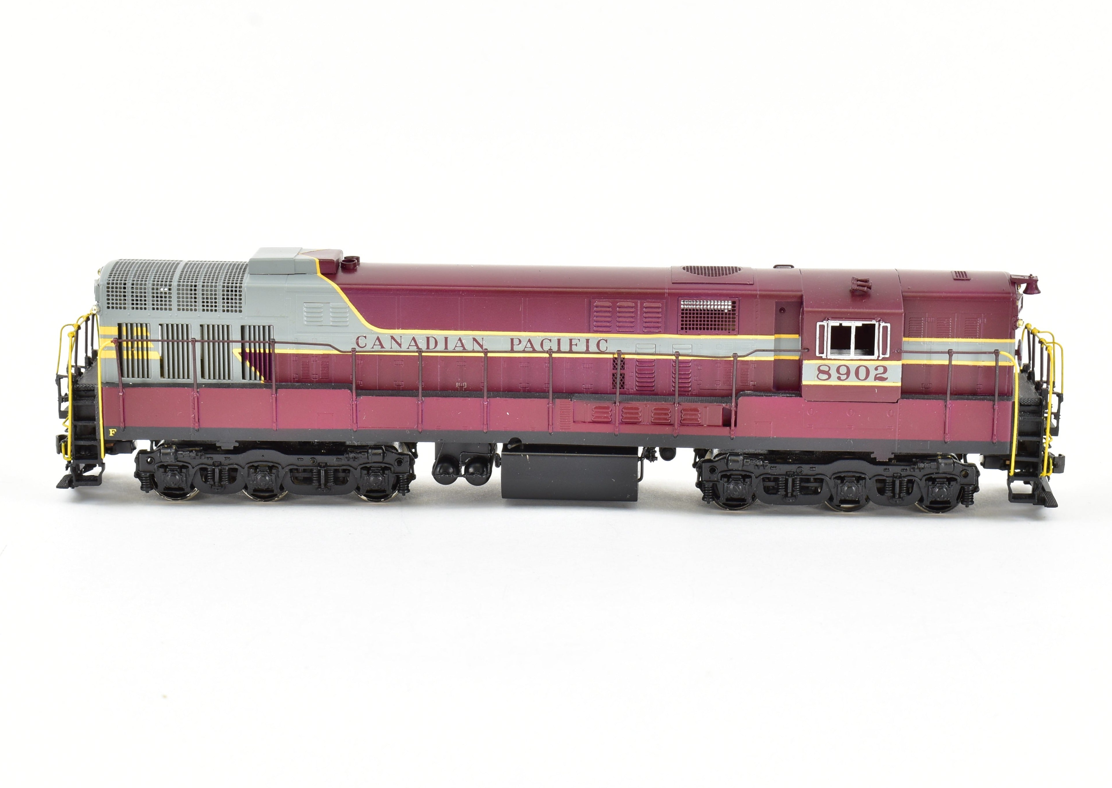 High - Quality HO Scale Brass Alco Model Train of Canadian Pacific Fairbanks Morse FM H - 24 - 66 Professionally Painted No. 8902 with New Northwest Short Line Gears