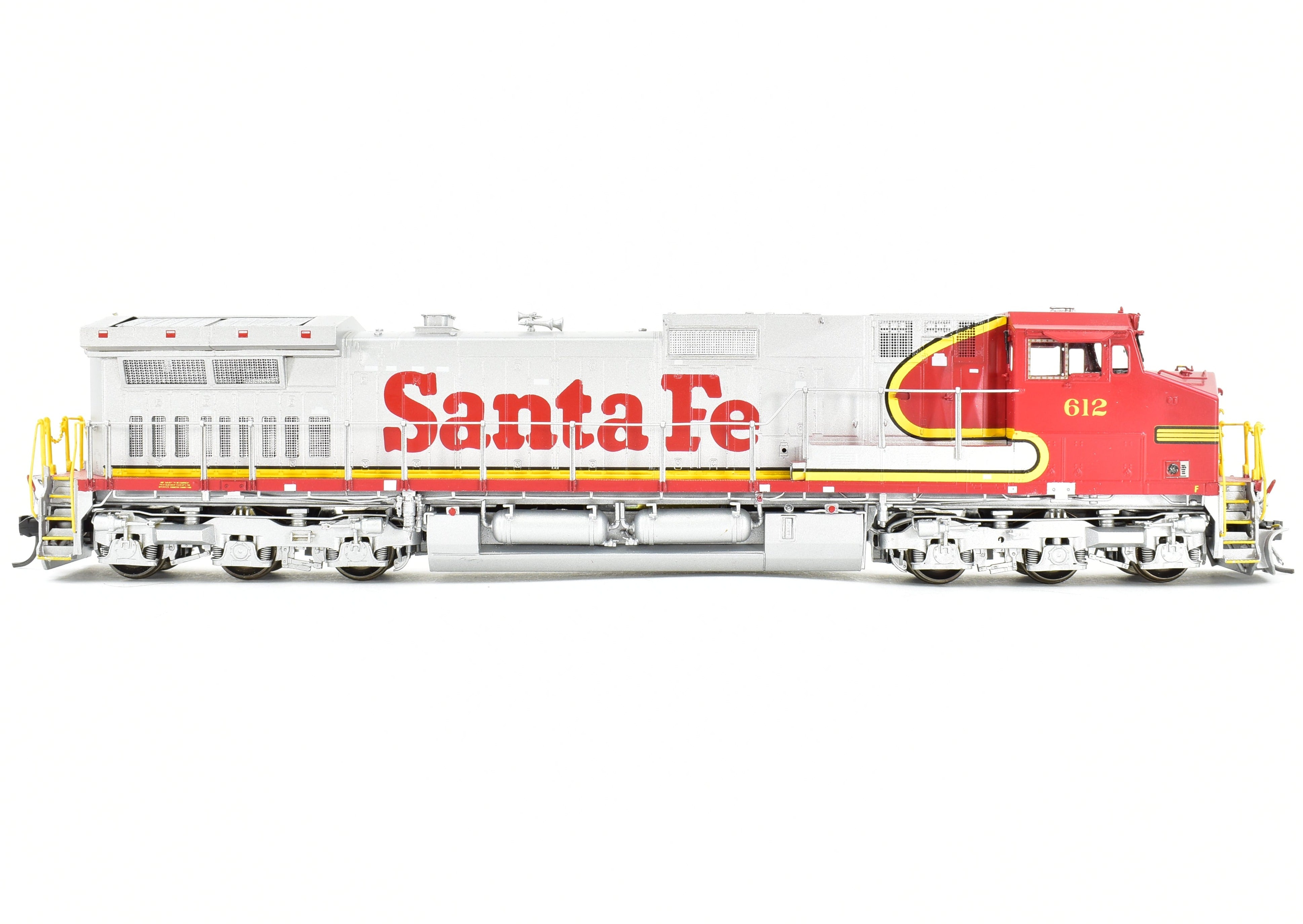 HO Scale Brass Locomotive - Overland Models, Inc. ATSF - Santa Fe GE C44 - 9W FP No. 612, High - Quality Model Train for Enthusiasts