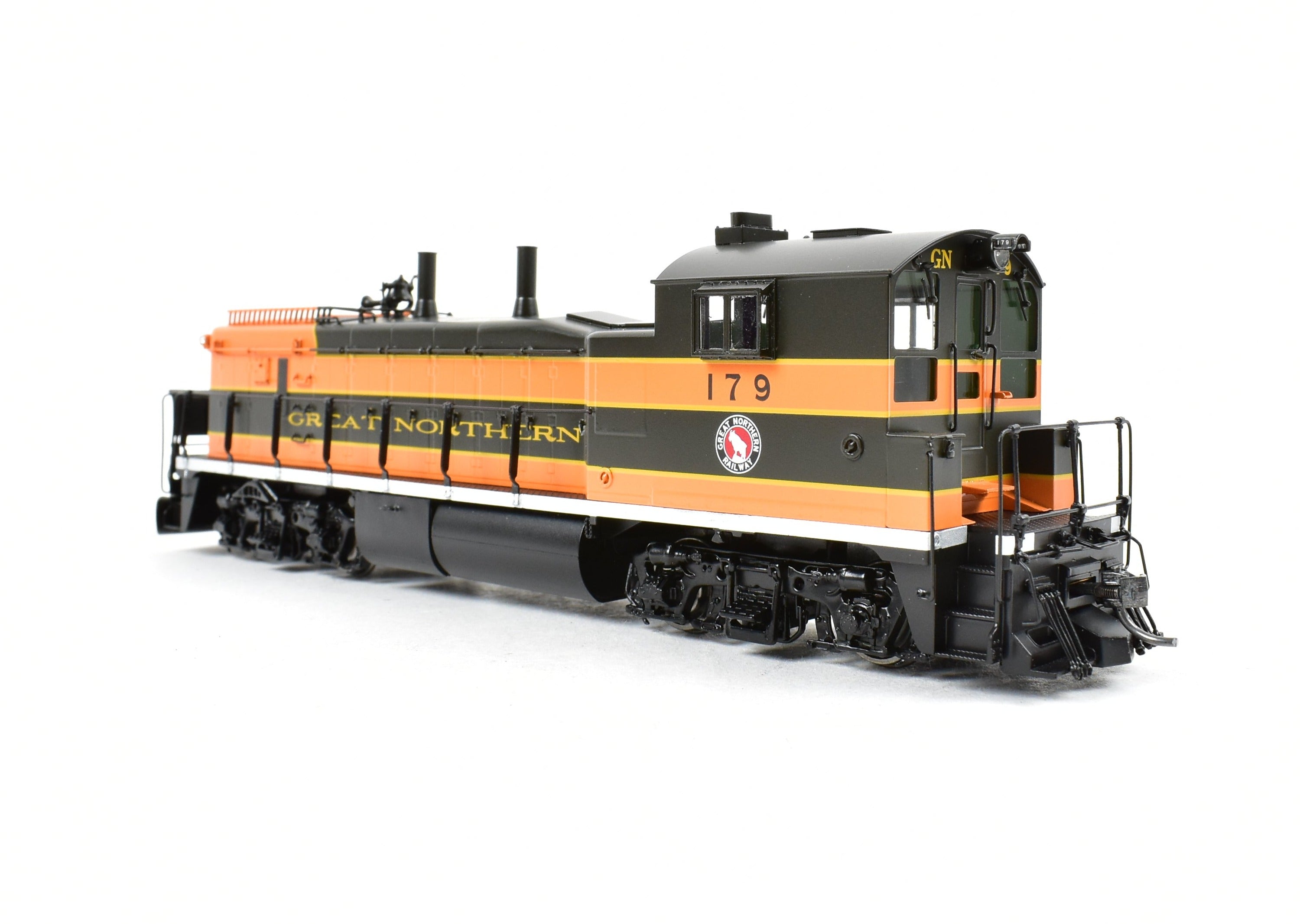 High - Quality HO Scale New Brass Division Point Great Northern EMD NW - 3 Locomotive Model No. 179 FP