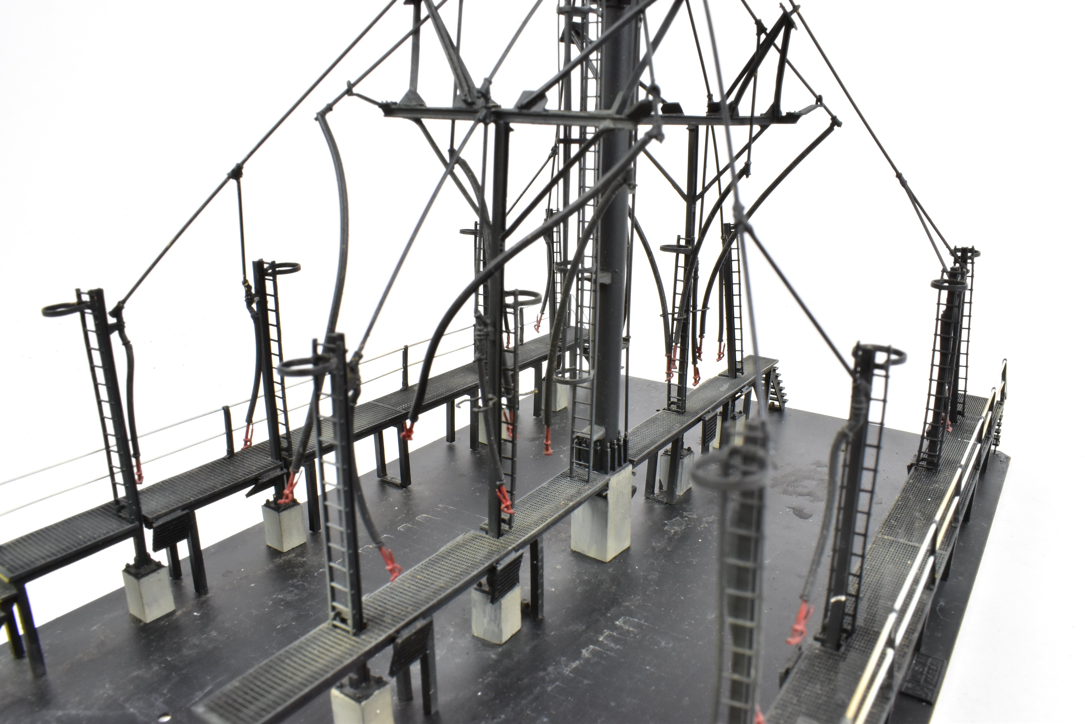 HO Scale Brass Sand Tower Model by Overland Models, Inc - Double 10 - Ton Sand Tower with Platforms for Southern Pacific and Various Railroads