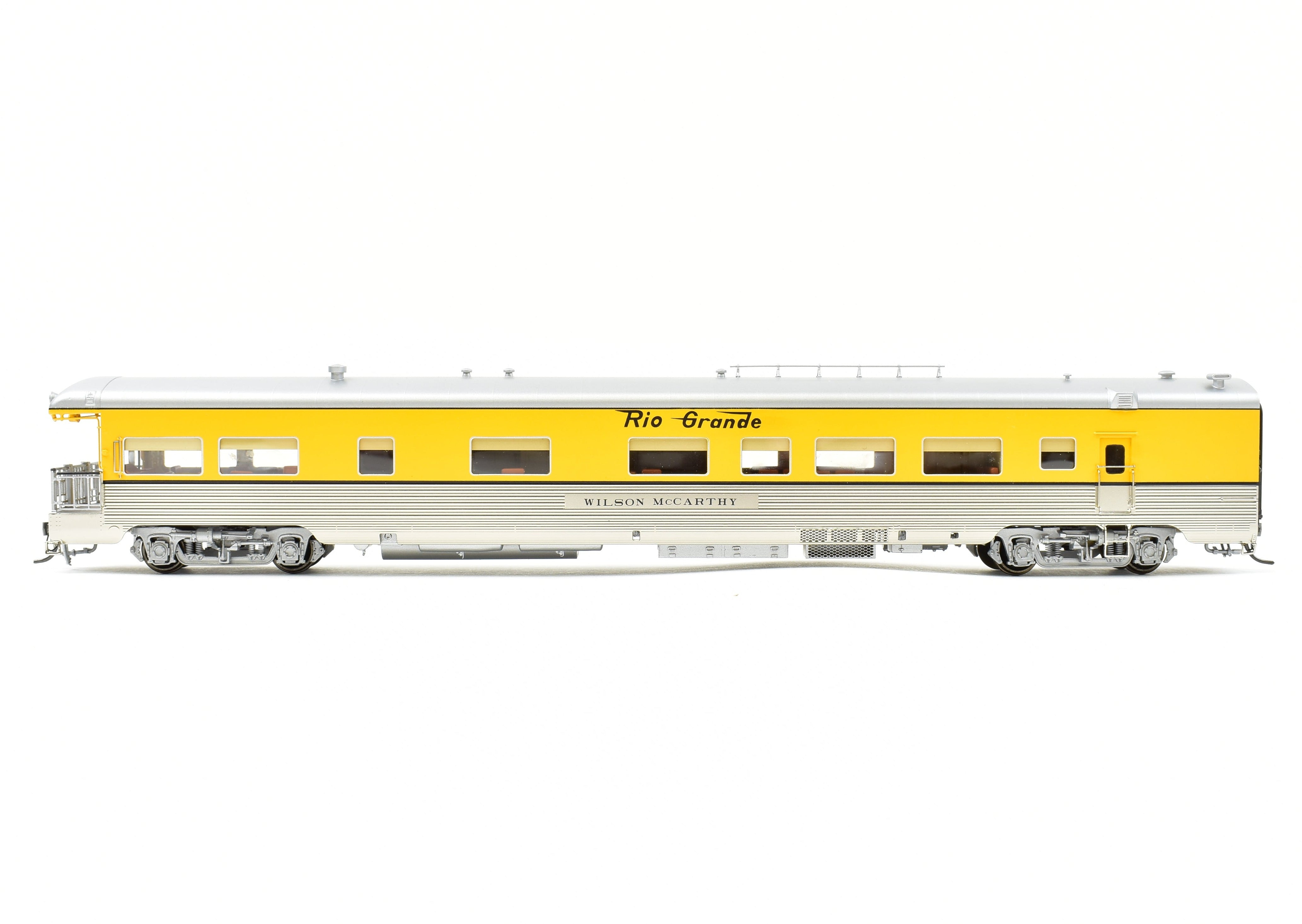 HO Scale Brass Colorado Division Point Denver & Rio Grande Western Lightweight Business Car Wilson McCarthy Factory Painted Model Train