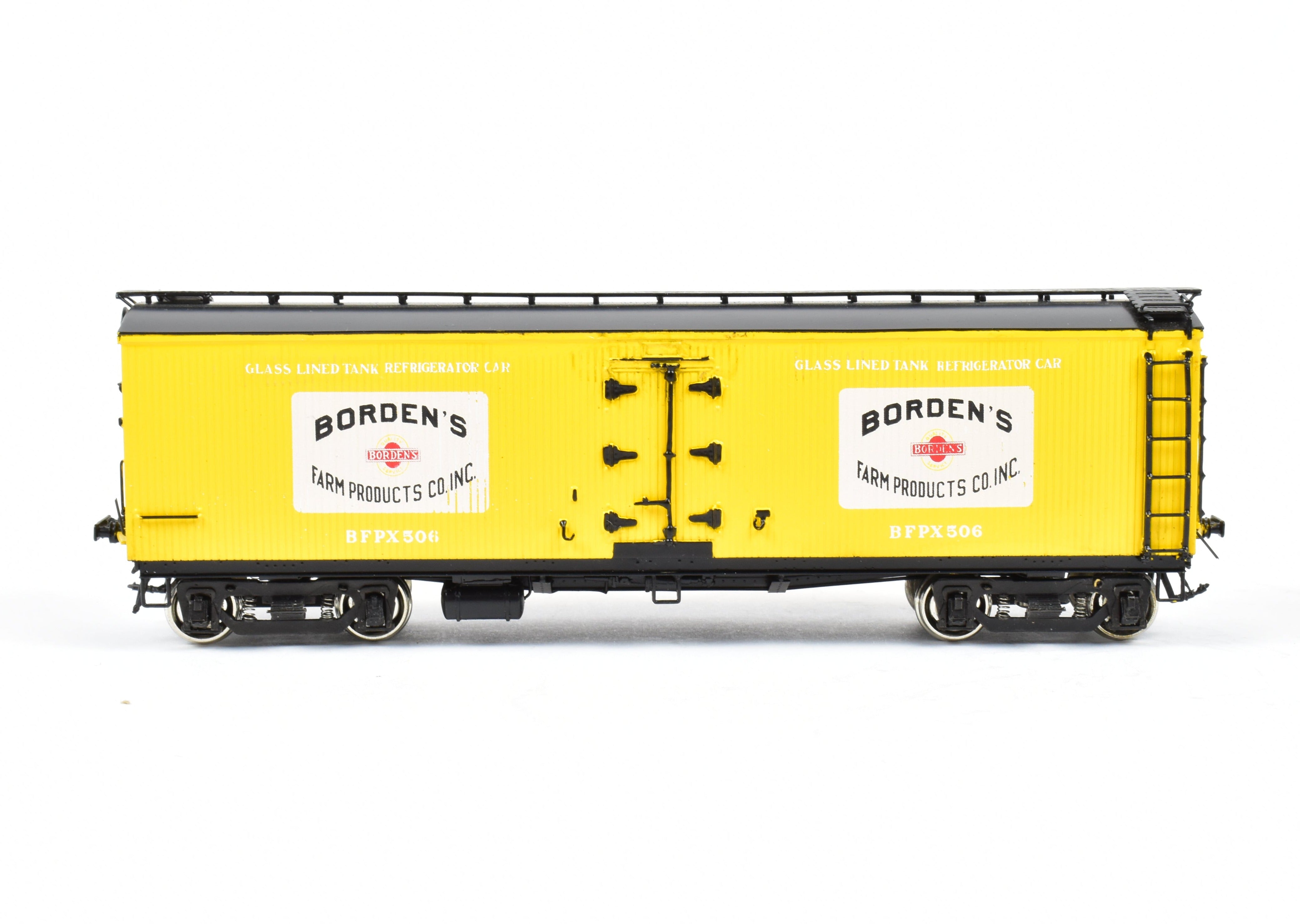 HO Scale Brass Precision Scale Co. Model Railroad 41' Pfaudler Wood Sheath Milk Car Bordens FP from Various Roads