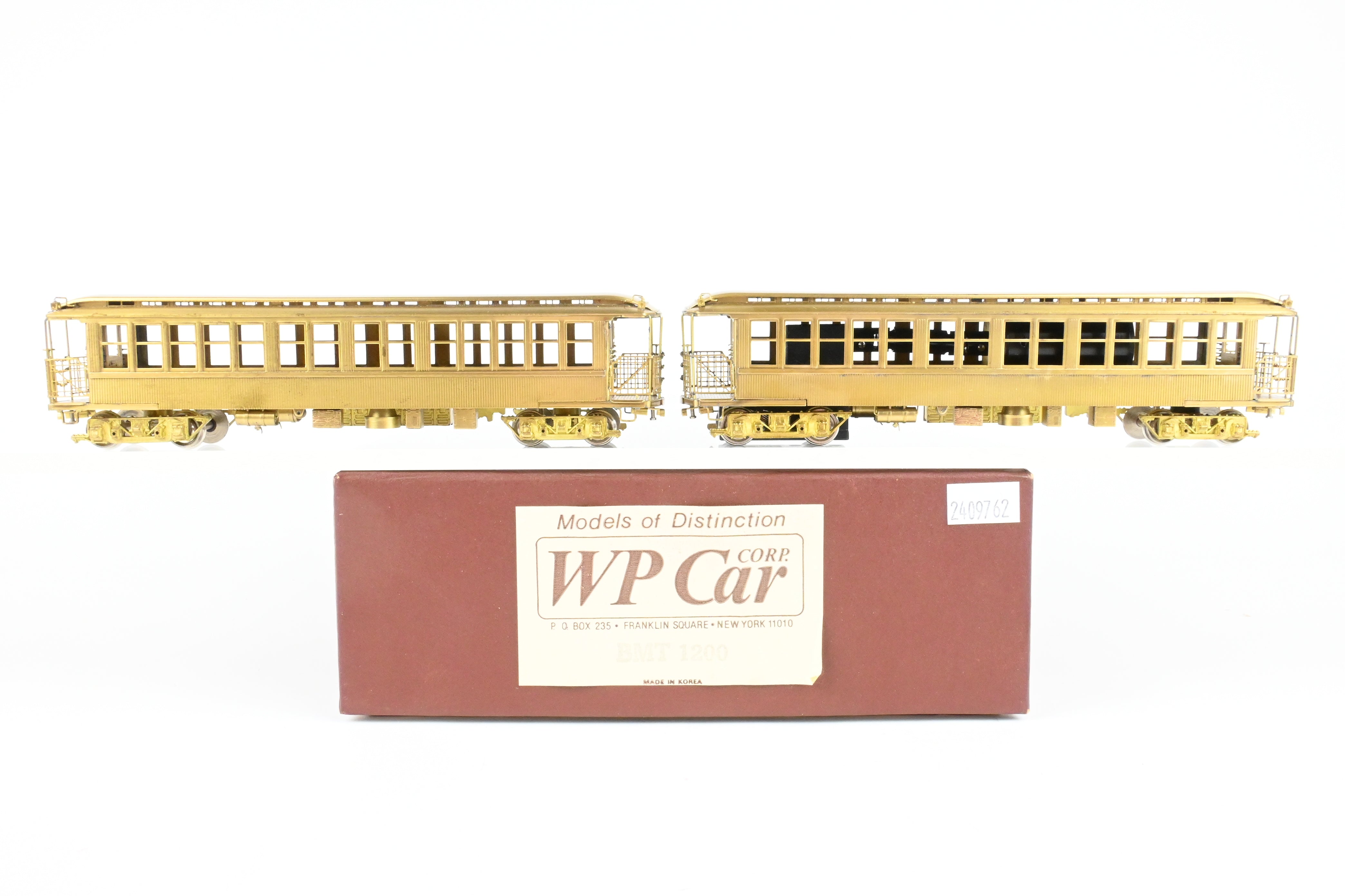 1981 HO Brass WP Car Corp. BRT/BTU Powered & Unpowered Train Cars, C-7 Excellent
