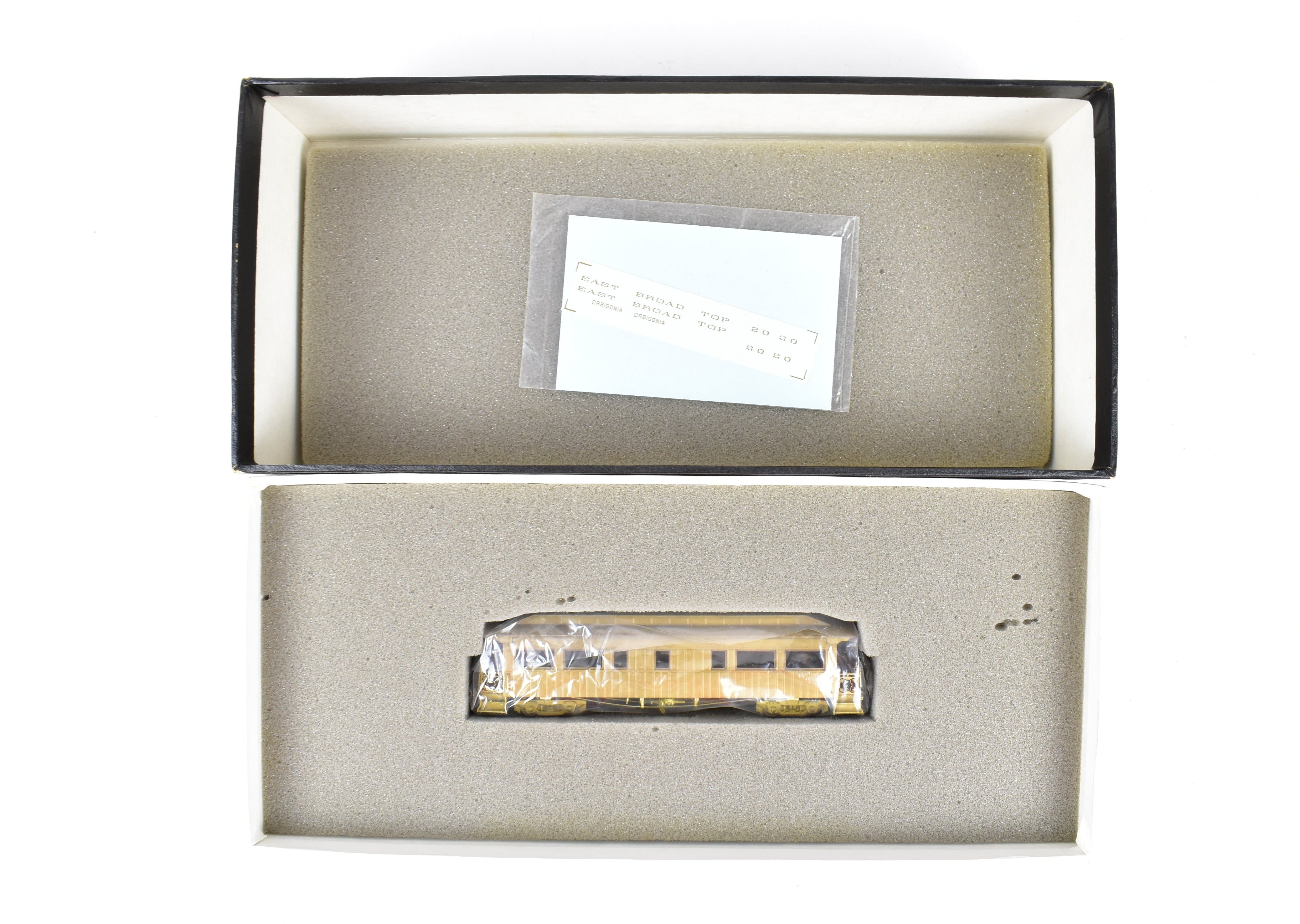 HOn3 Scale Brass Hallmark Models East Broad Top Private Car #20 - Exquisite EBT Collectible