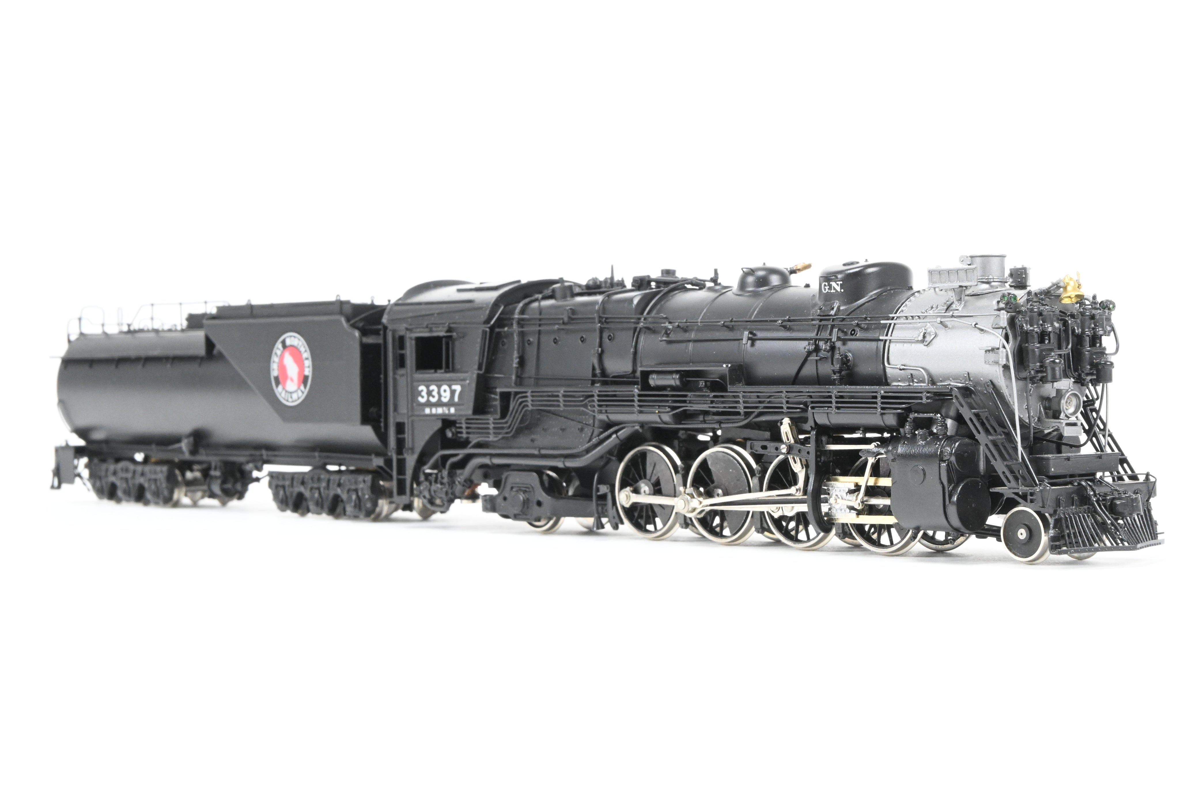 HO Scale Brass PFM - Tenshodo GN Great Northern 2-8-2 Class O-8 Crown Series No. 3397