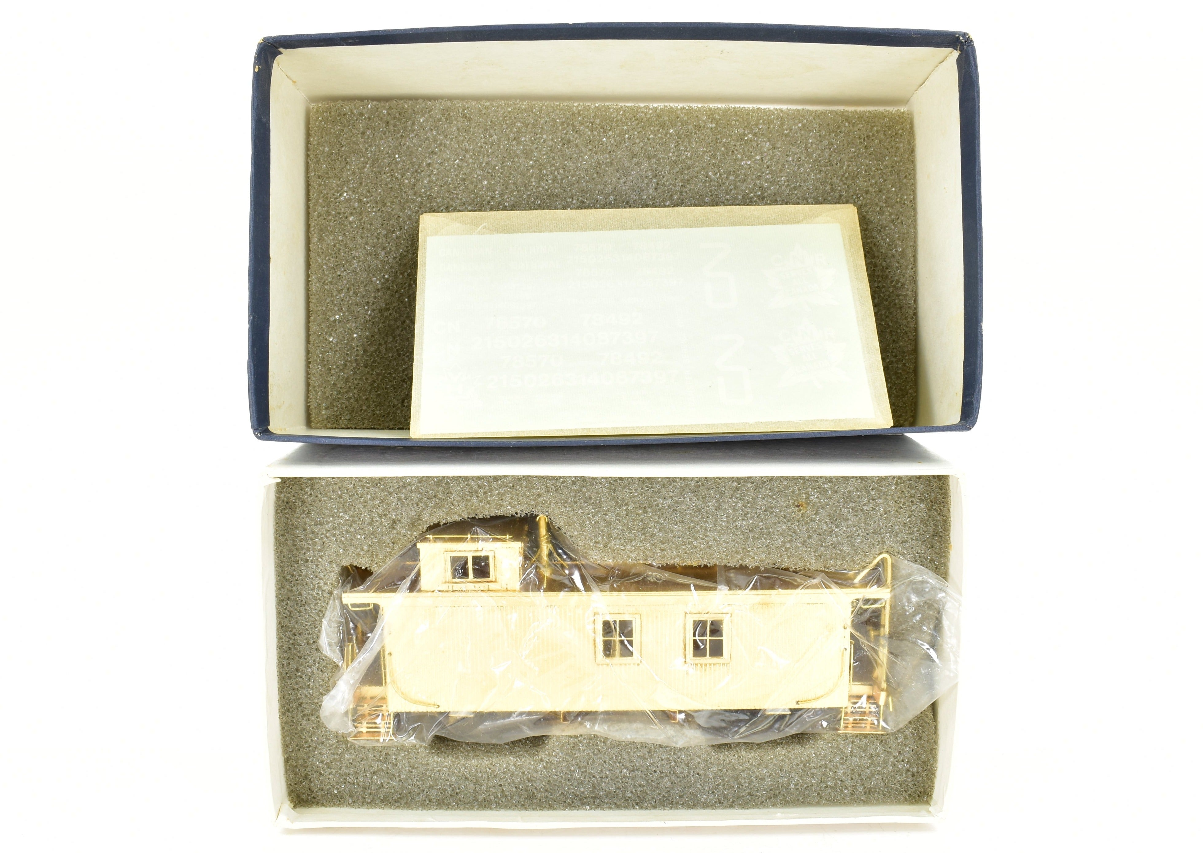 HO Scale Brass Van Hobbies Model - Canadian National Railway Wood Caboose or Van without Trucks