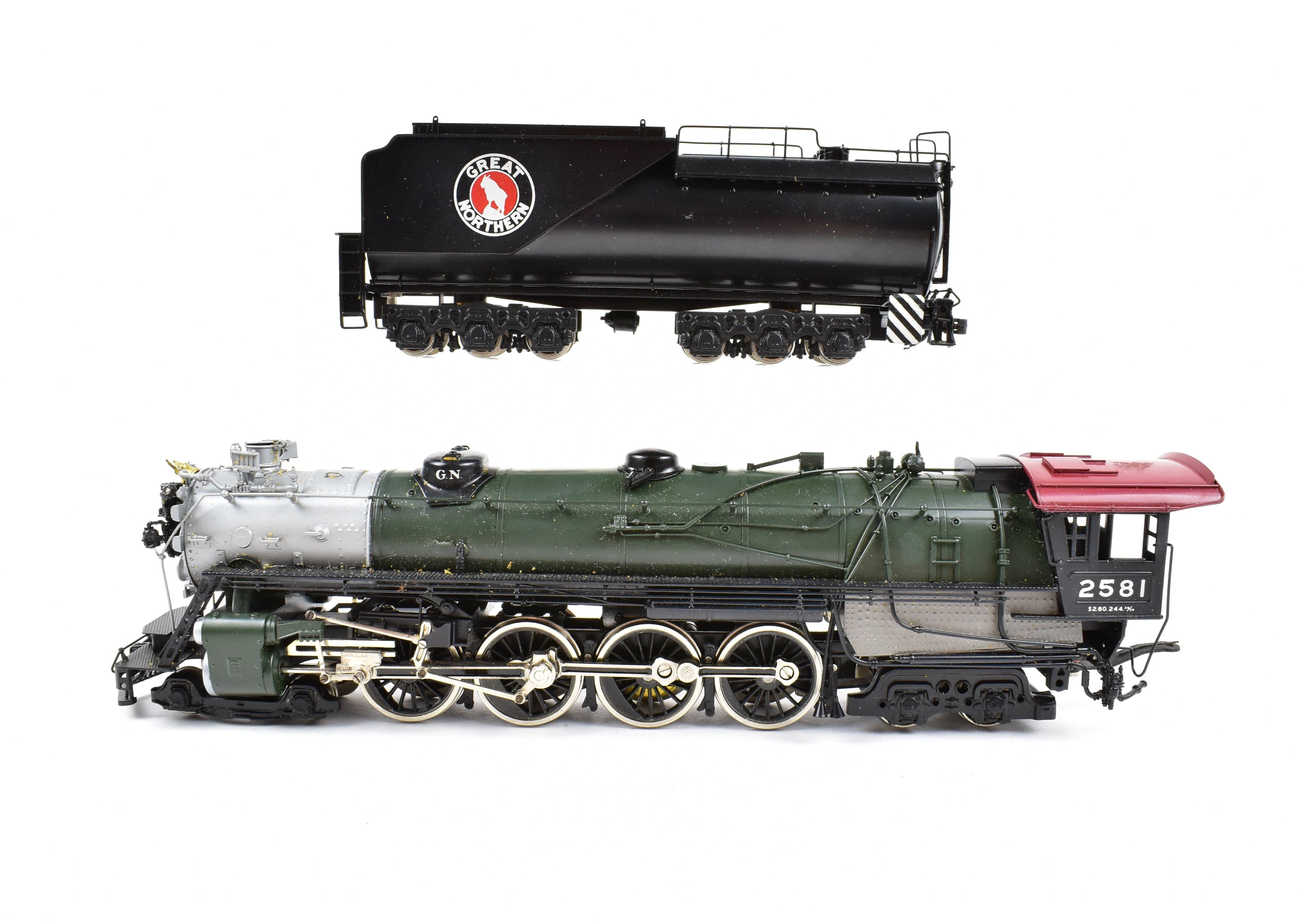 HO Brass Tenshodo Great Northern 4-8-4 S-2 Class Factory Painted Crown Model