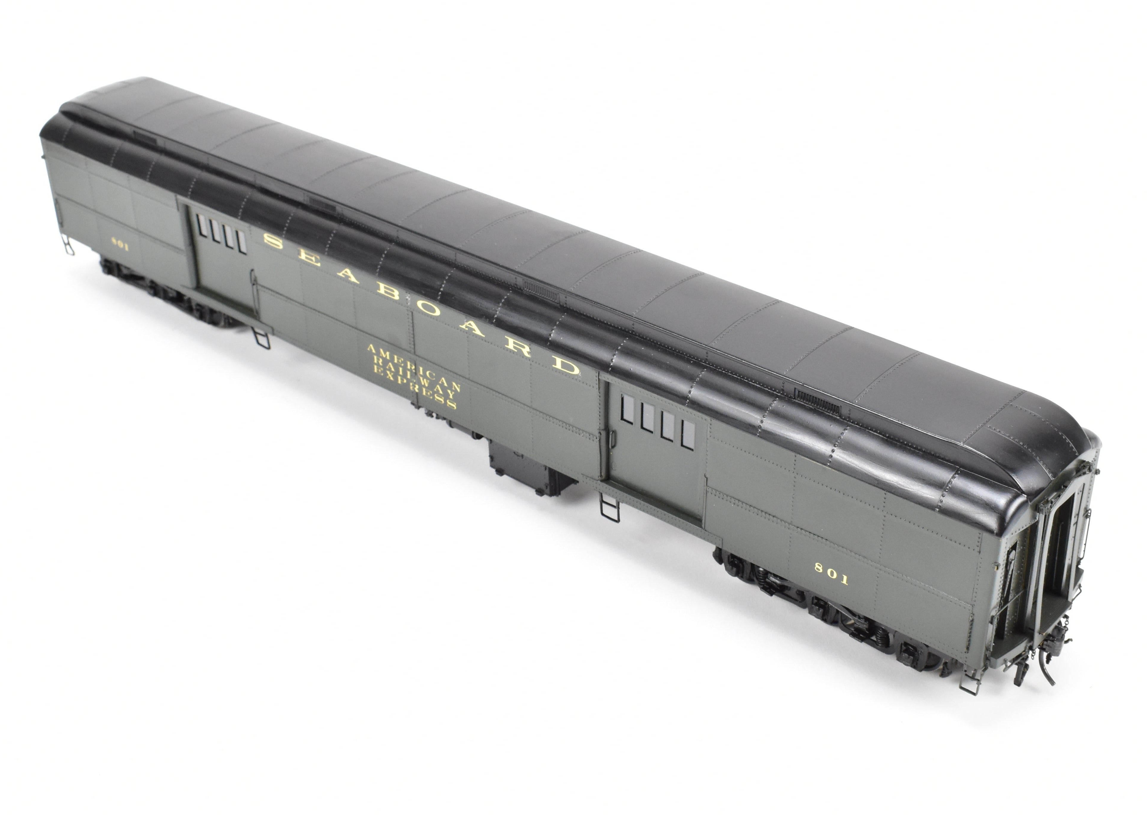 O Scale Brass Model PSC - Precision Scale Co. SAL - Seaboard Air Line Pullman Standard Heavyweight Baggage Car with 74'-6 Double-Doors and Custom Painting