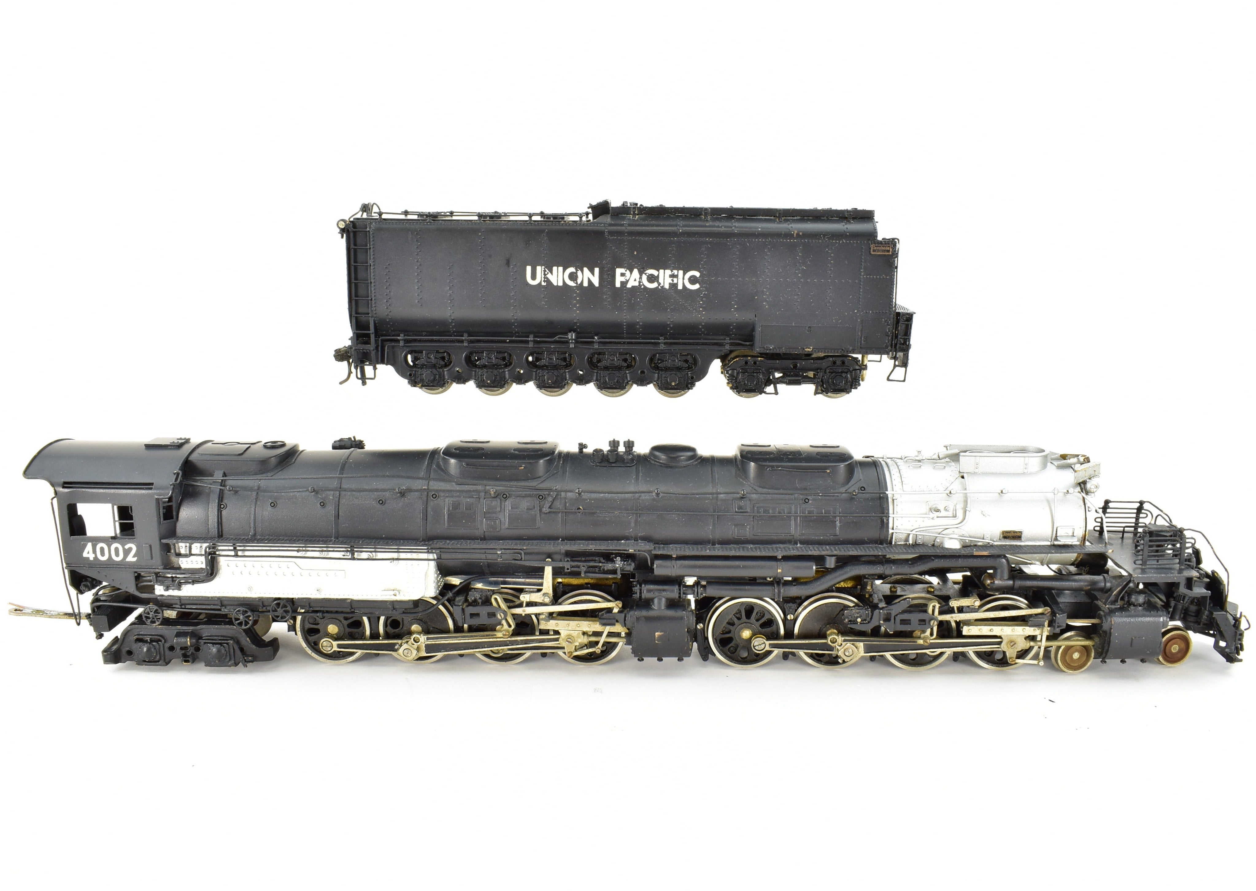 Collectible HO Scale Brass Model Train - PFM Tenshodo Union Pacific 4-8-8-4 Big Boy Crown FP Locomotive No. 4002, Rare Hand-Built Signature Series from 1961