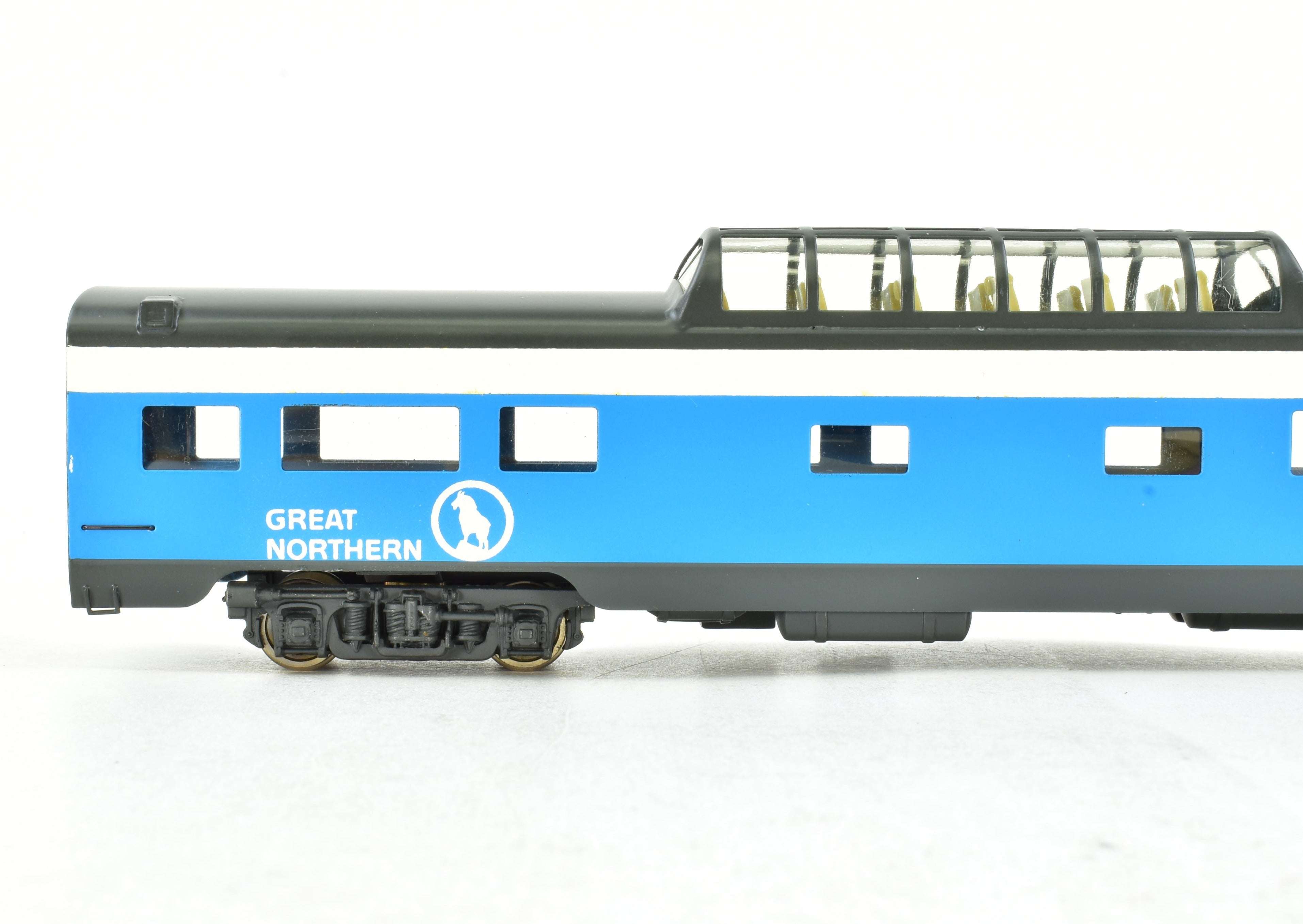HO Scale Brass Great Northern 5-Car Big Sky Blue Passenger Set by Westside