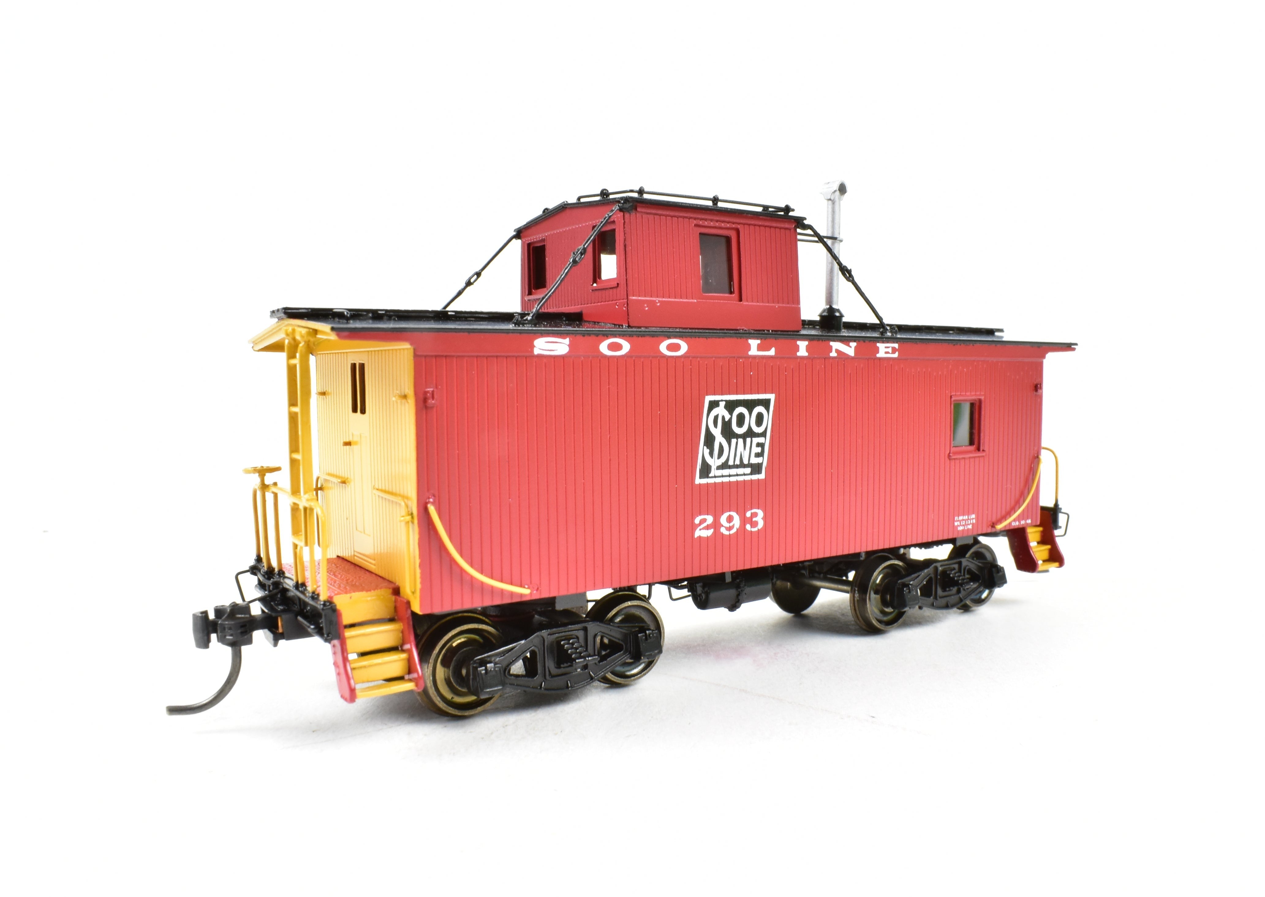 1996 HO Brass OMI Soo Line Shorty Wood Sheath Caboose FP No. 293