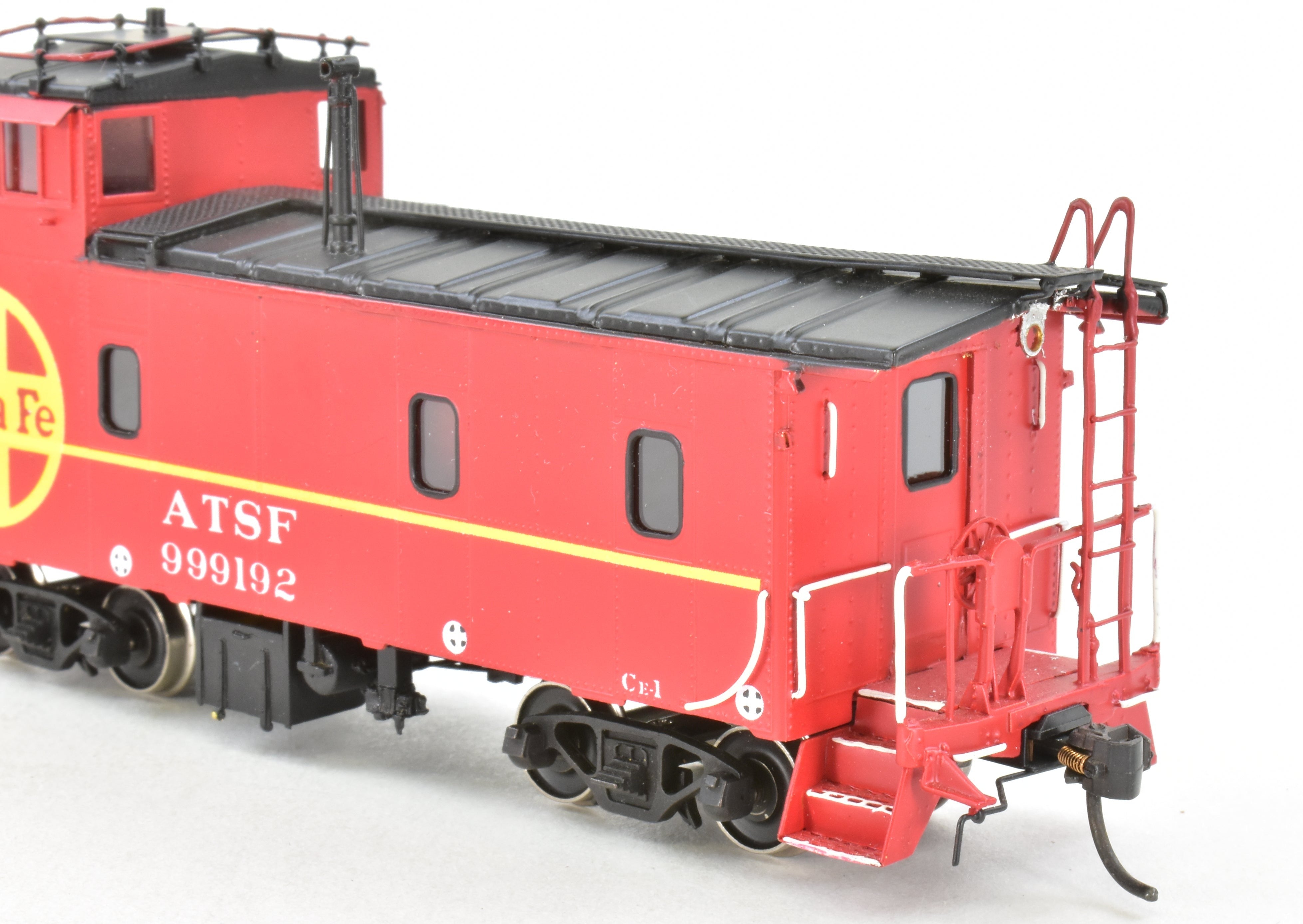HO Scale Brass CIL Santa Fe Caboose - Challenger Imports AT & SF Class CE - 1 FP Model No. 999192, a Collectible Railroad Item