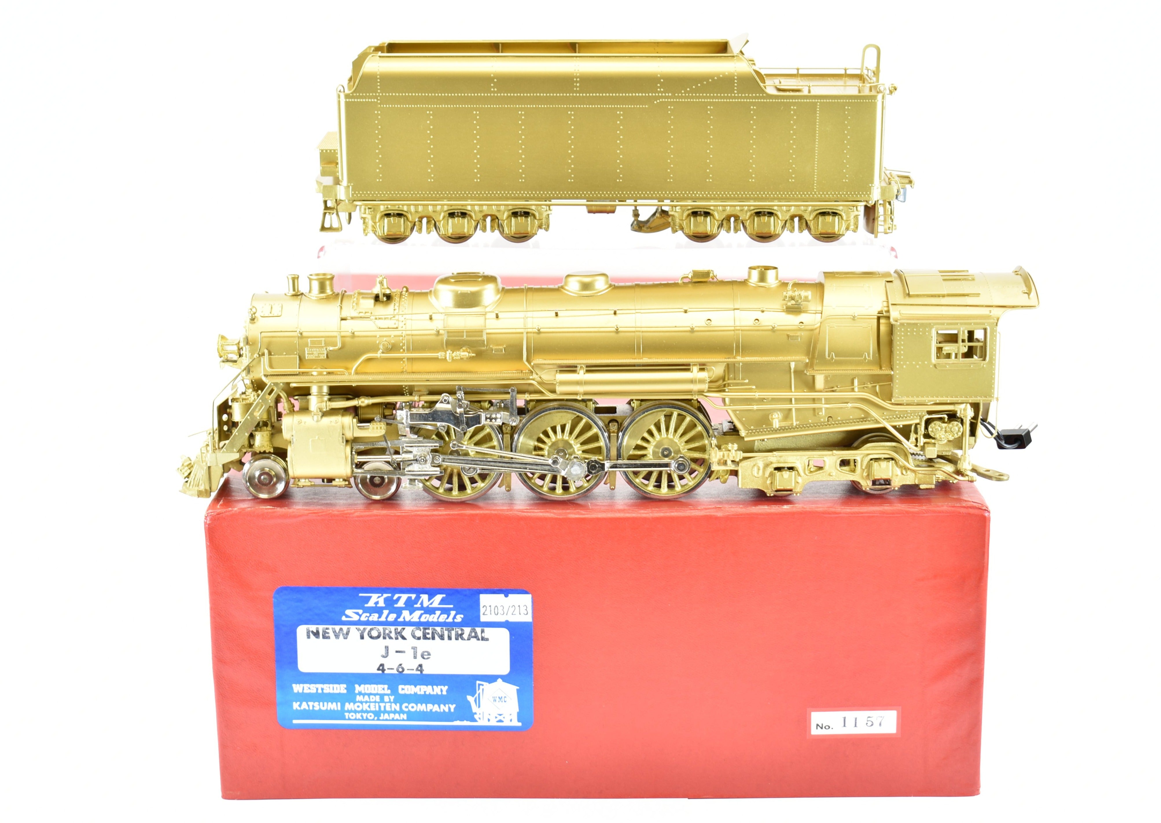 Like-New O Scale Brass Westside Model Co. NYC New York Central J-1e 4-6-4 Hudson