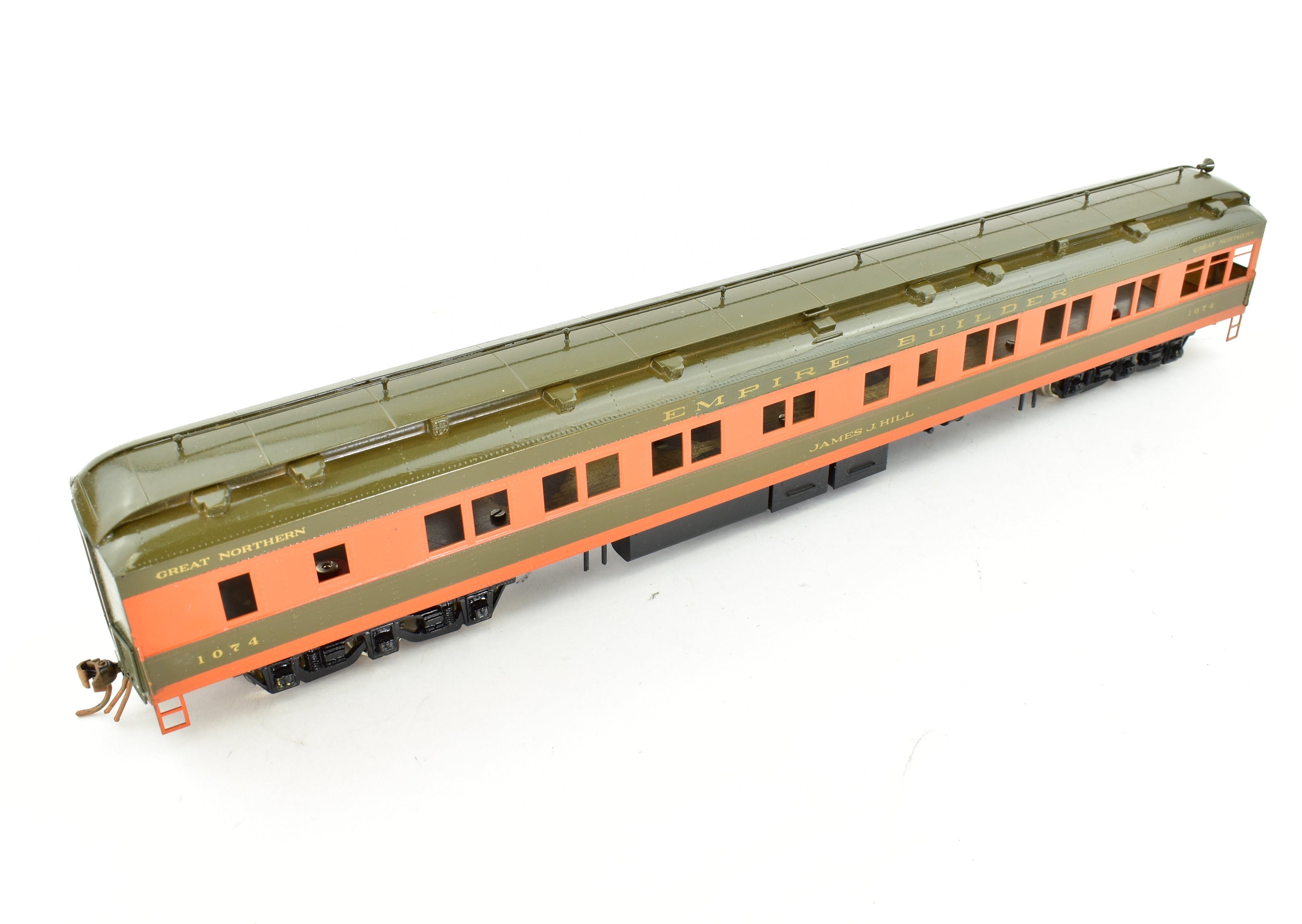 Custom Painted HO Brass S. Soho & Co. Great Northern #1147 Lounge Model