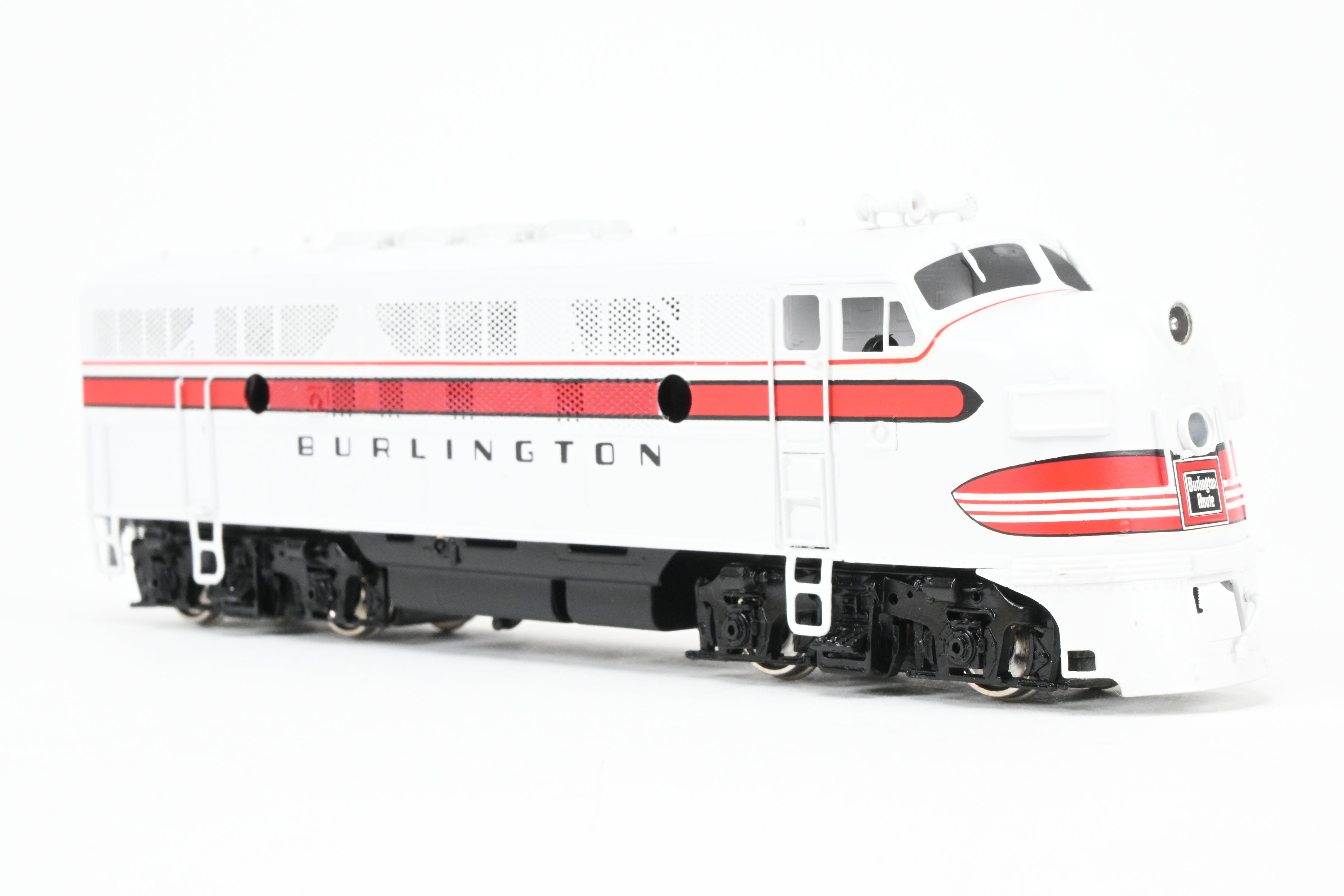 HO Scale Brass Model Train - Oriental Limited CB&Q – Burlington Route EMD F3A PH II with 1500 HP for Freight Operations