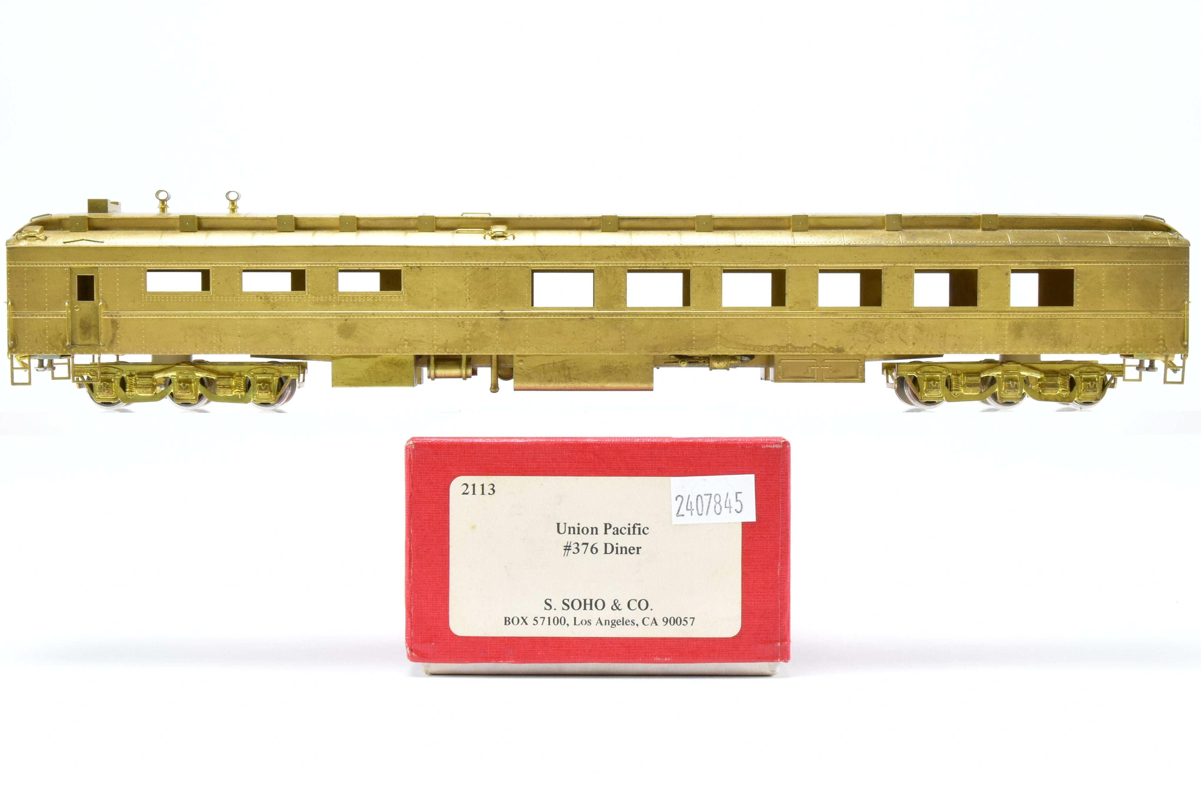 HO Brass UP - Union Pacific 77' Pullman Standard HW #376 Diner by S. Soho & Co