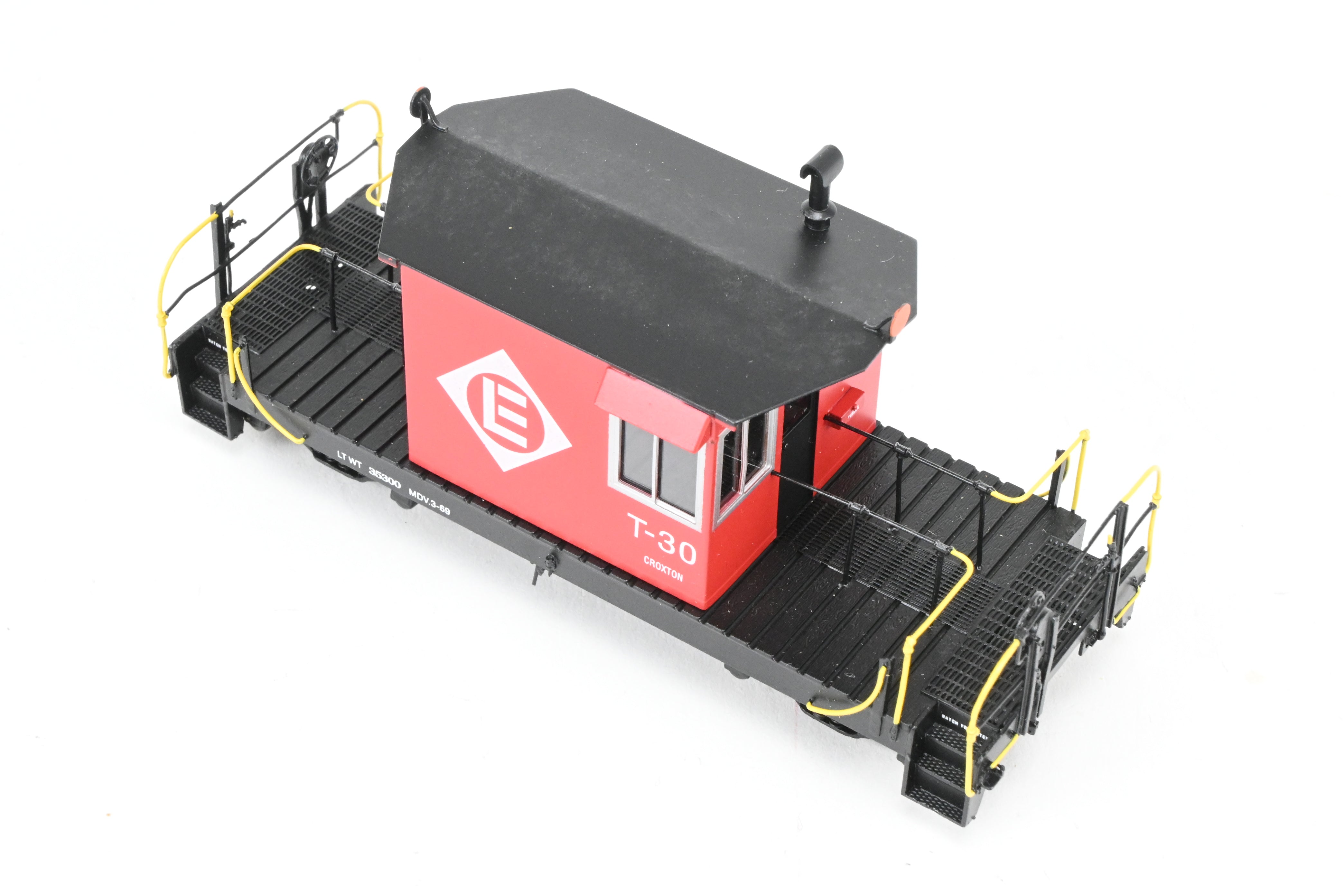 HO Brass OMI Erie Lackawanna Factory-Painted Transfer Caboose No. T-30
