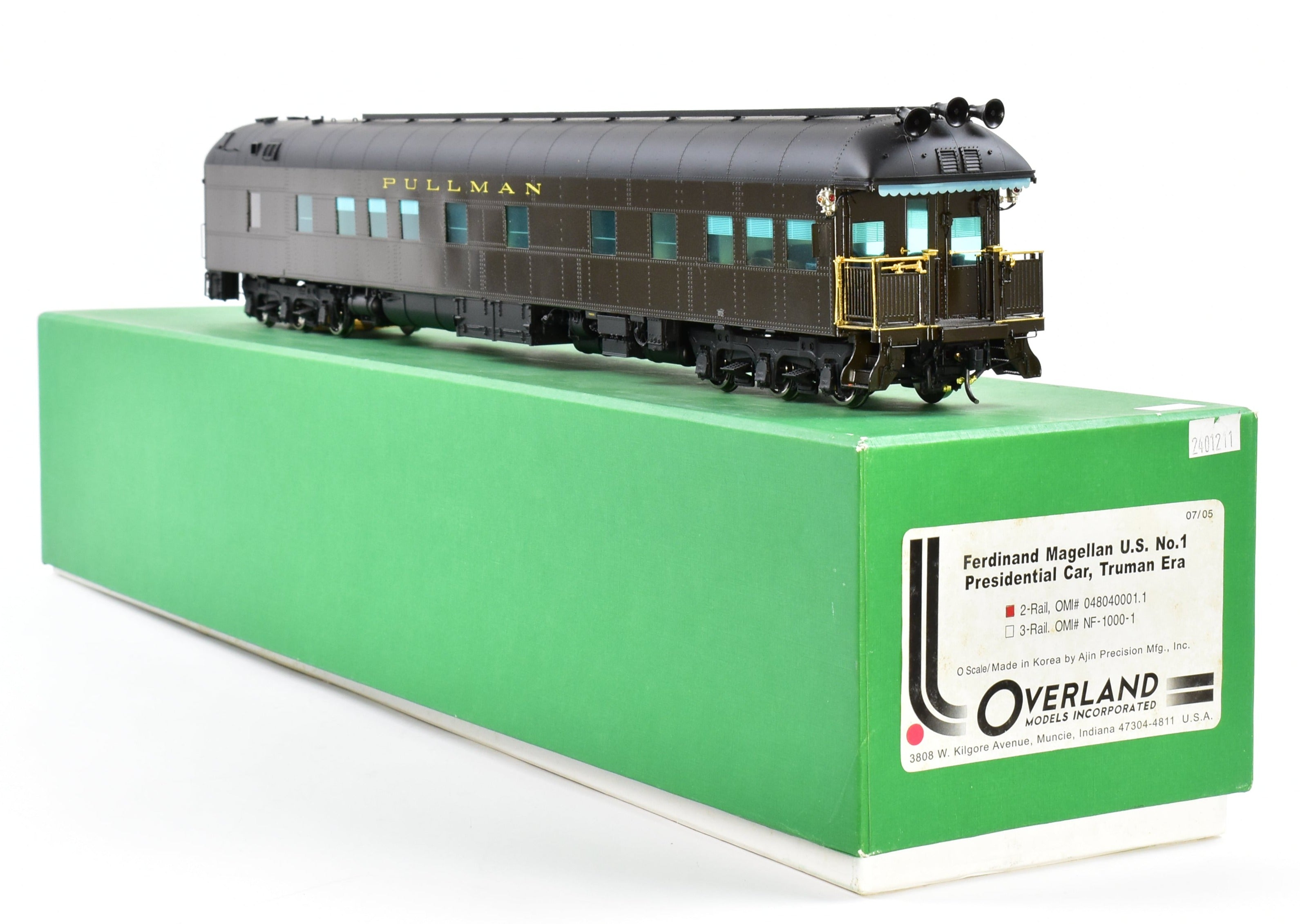 Brass OMI Overland 1:48 Scale Truman Era USN-1 Presidential Pullman Car Model