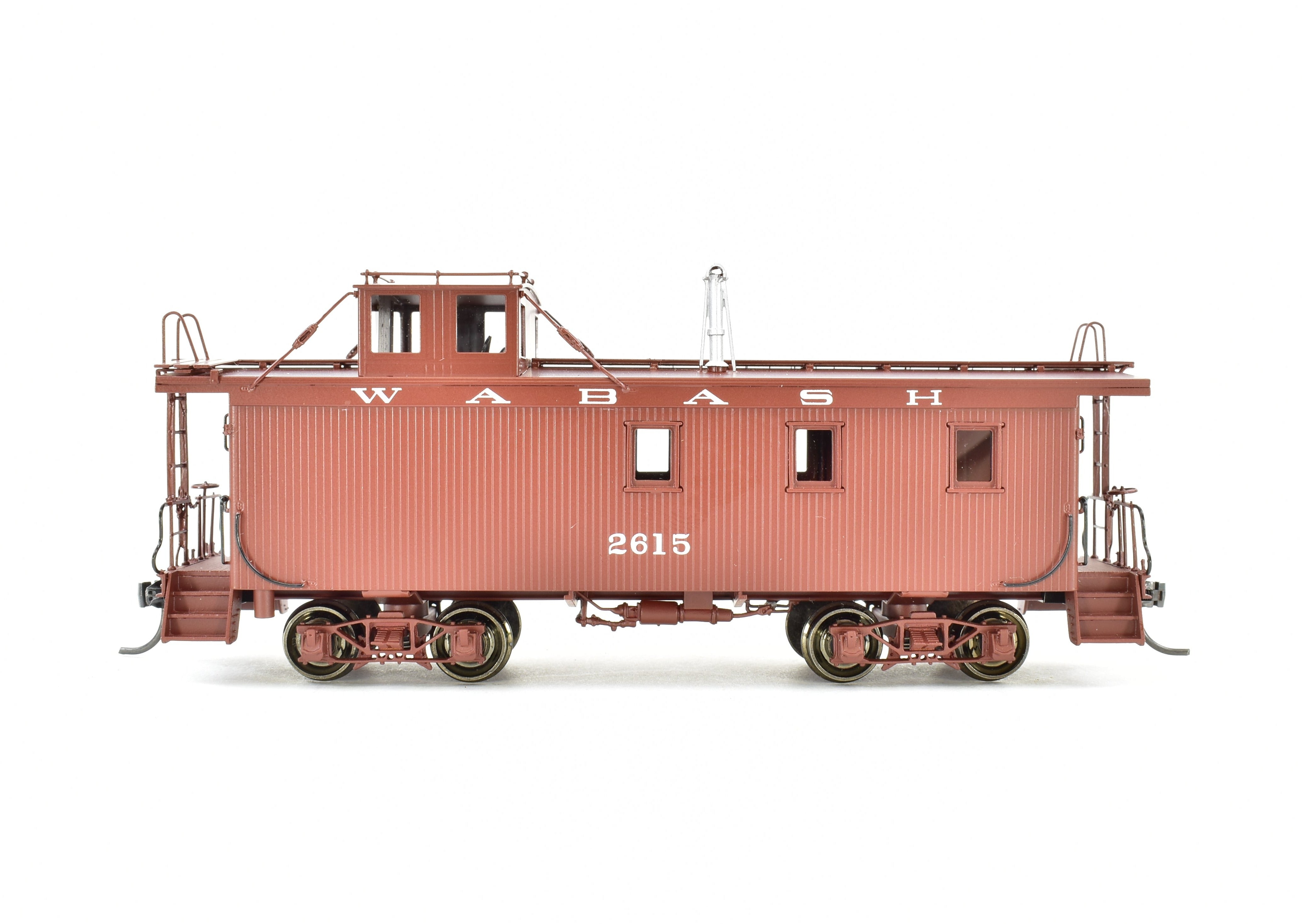 HO Scale Brass Wabash Wood Side Caboose FP #2615 by OMI Overland Models