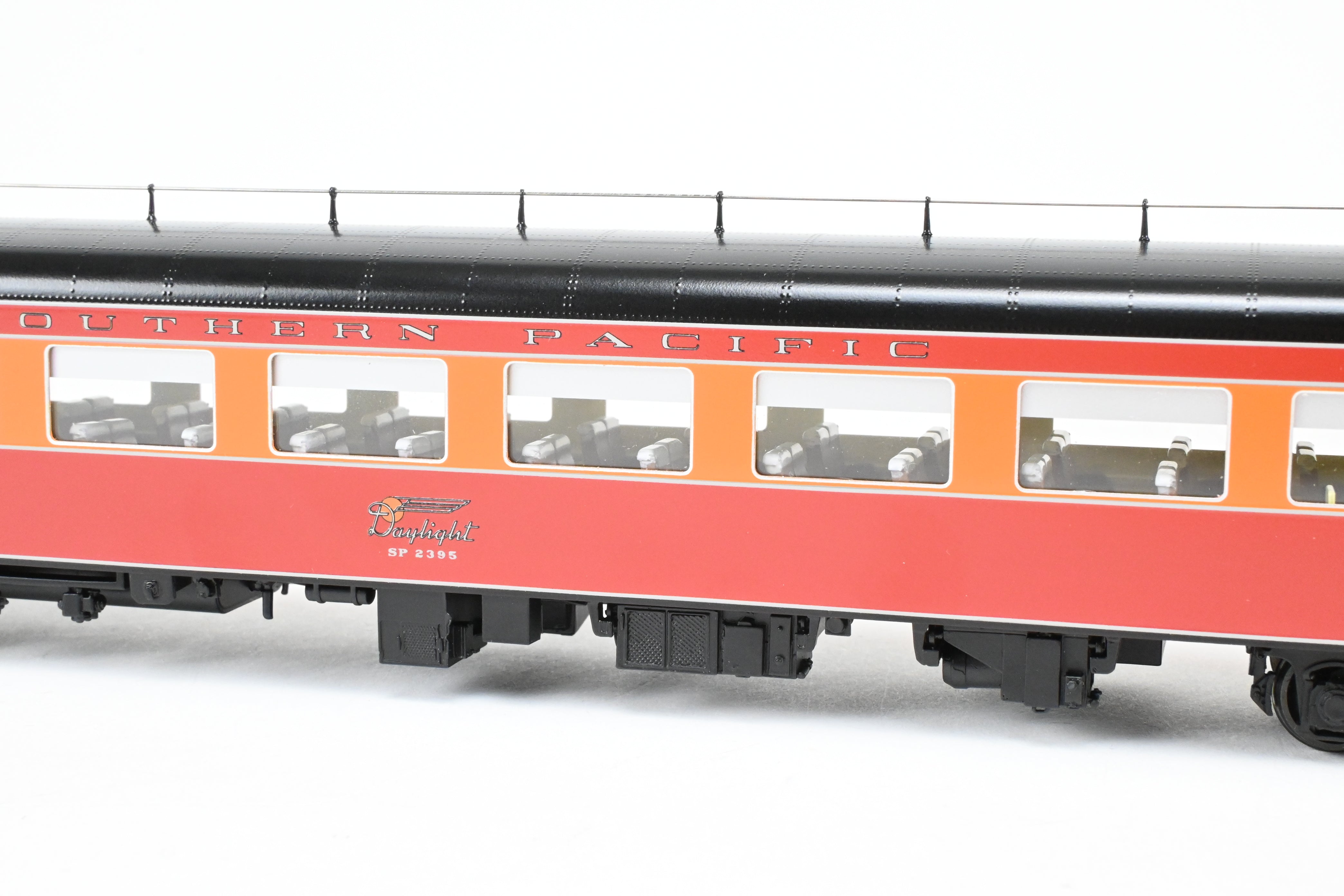 HO Scale Brass CON CIL Model Train Cars - Challenger Imports Special Edition - Southern Pacific 1955 Shasta Daylight 3-Pack B Add-On Set with Front Part