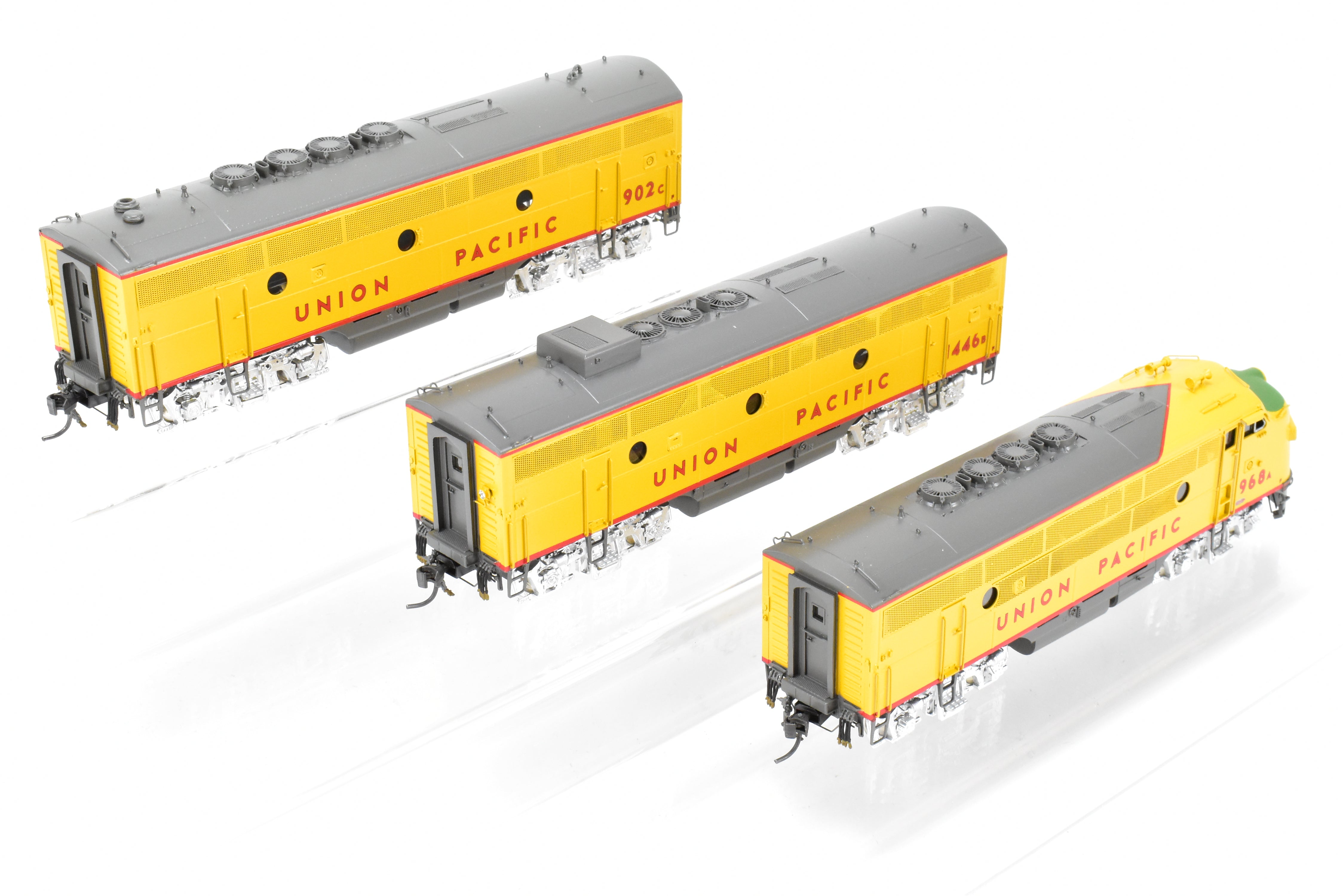 HO Scale Brass OMI Union Pacific EMD F-3 PH II A/B/B Powered Set