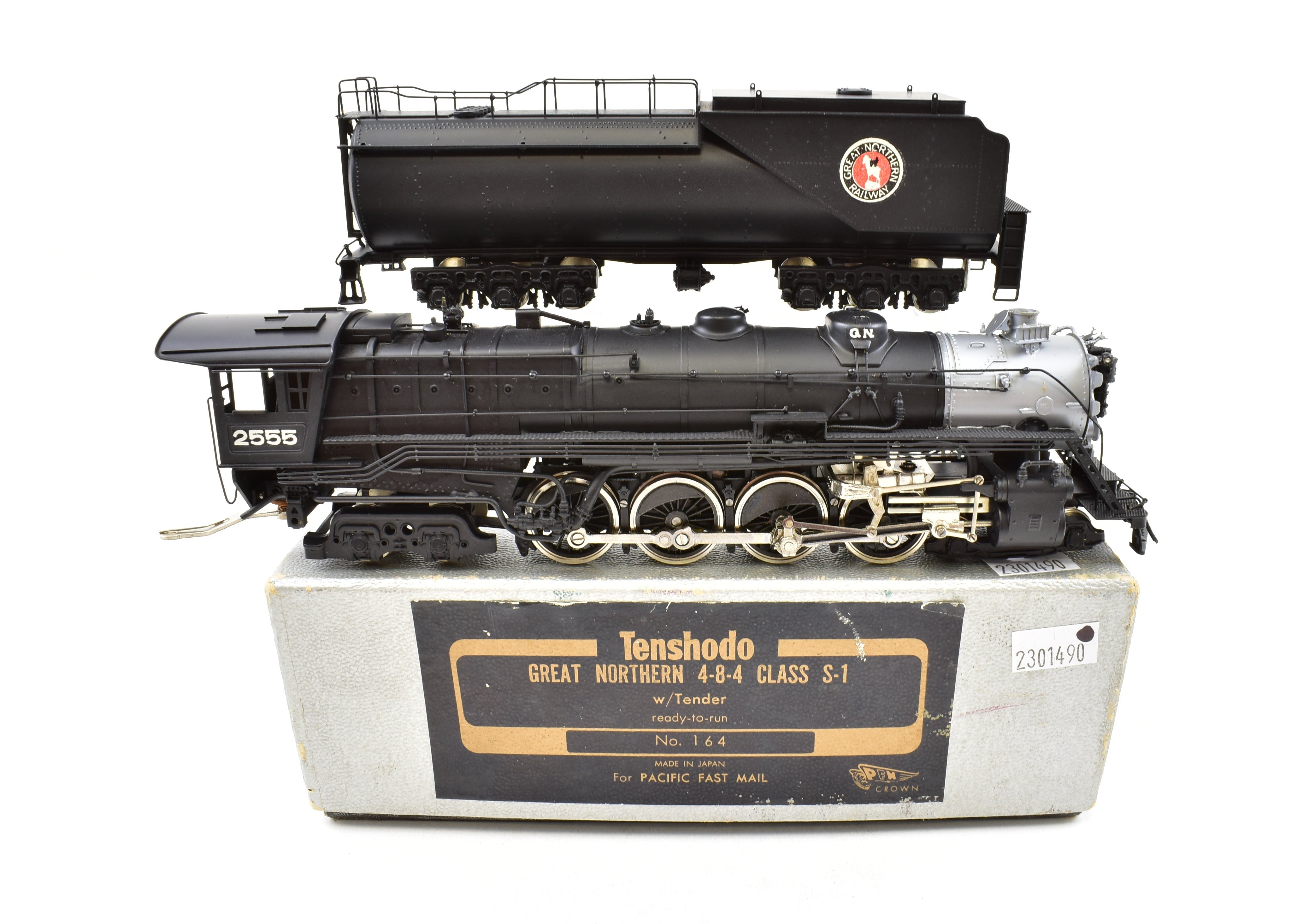 HO Brass Tenshodo GN S-1 Class 4-8-4 Factory Painted Crown Model 1970 Run