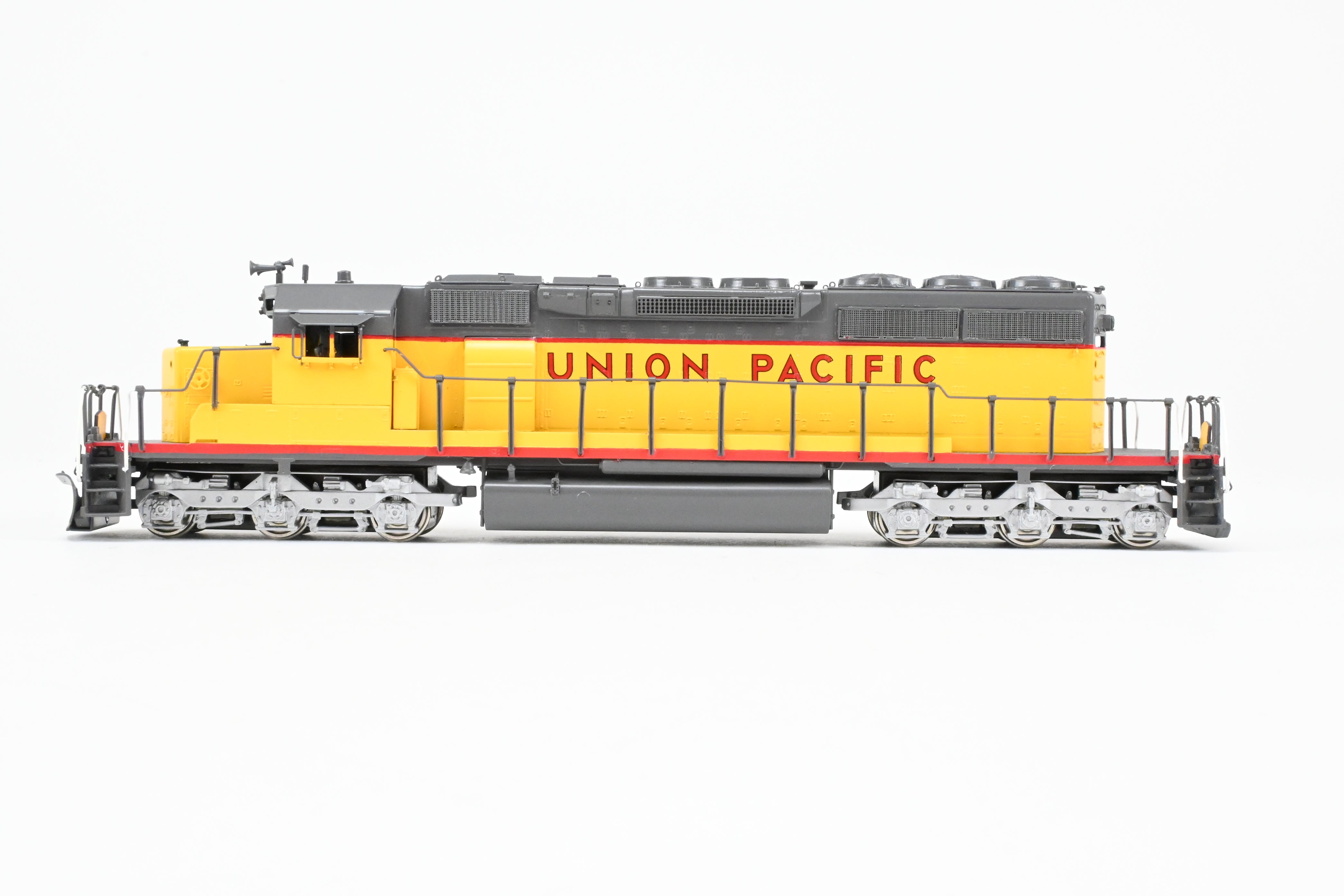 HO Scale Brass E&P Associates Union Pacific EMD SD40-2 Phase III Freight Locomotive Model, Factory Painted in UP Yellow and Gray, Lettered but Without Number