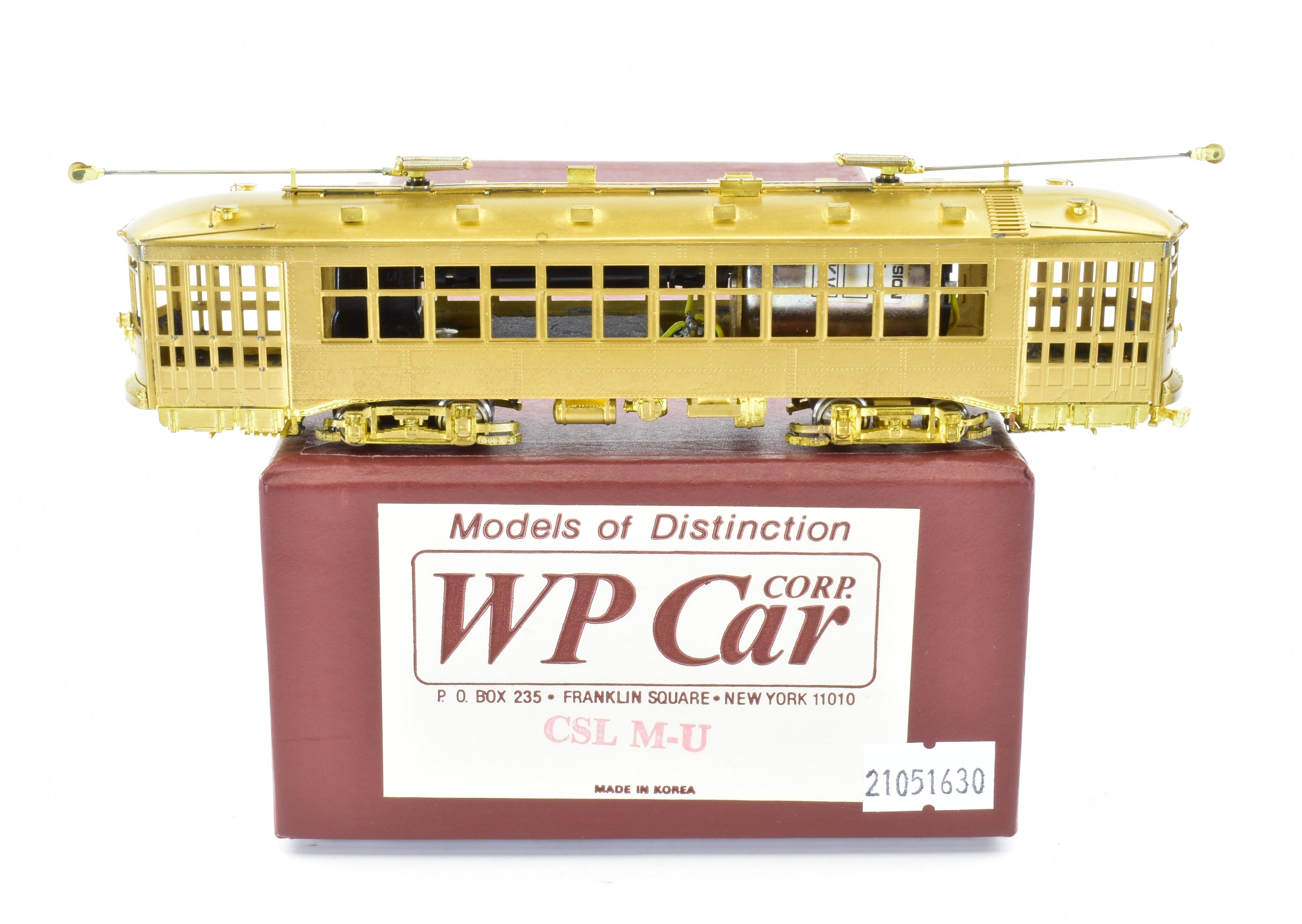 HO Scale Brass Chicago Surface Lines MU Car by WP Car Corp.