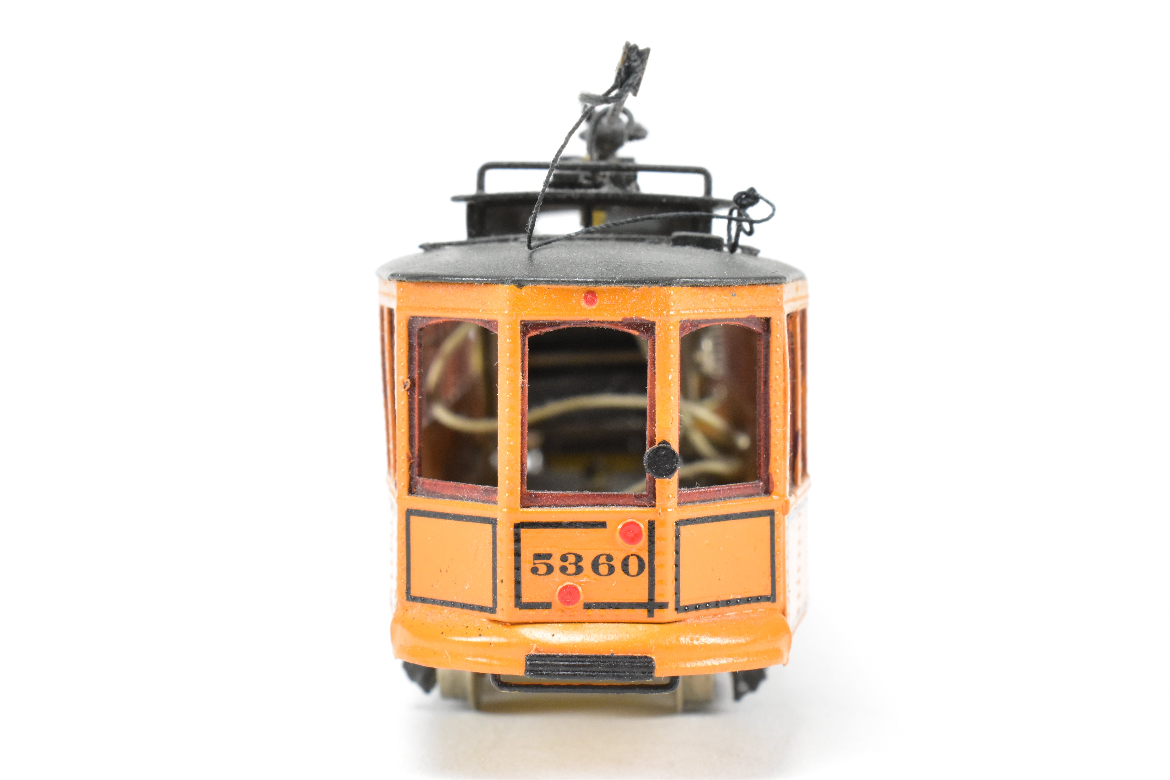 HO Scale Brass Model Fairfield Traction Models Pittsburgh Railway Co. Jones Single - Ended Trolley Car, Version CP #5360
