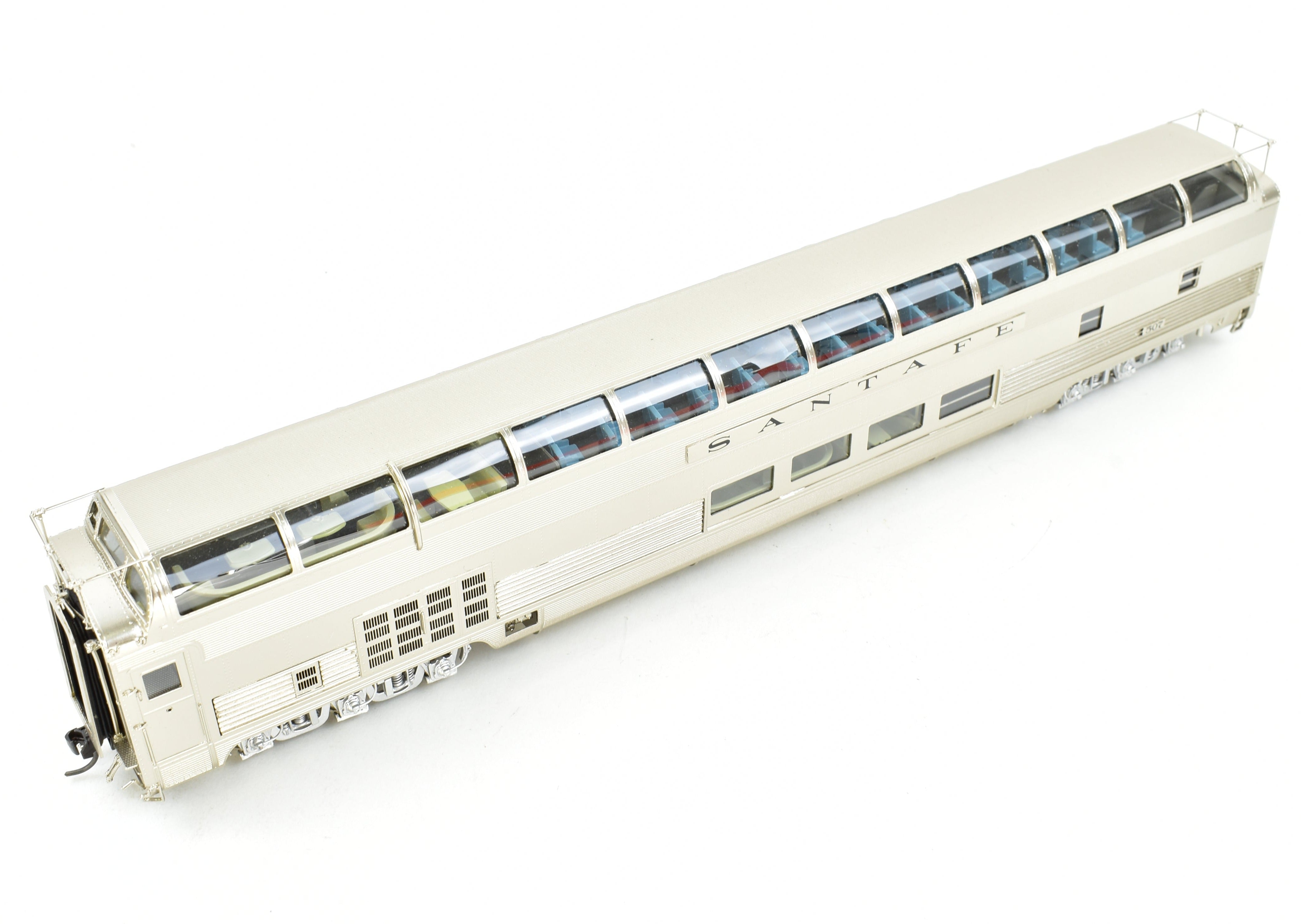 HO Scale Brass Precision Scale Co. ATSF - Santa Fe Dome Lounge Model Train Car Factory Painted #507